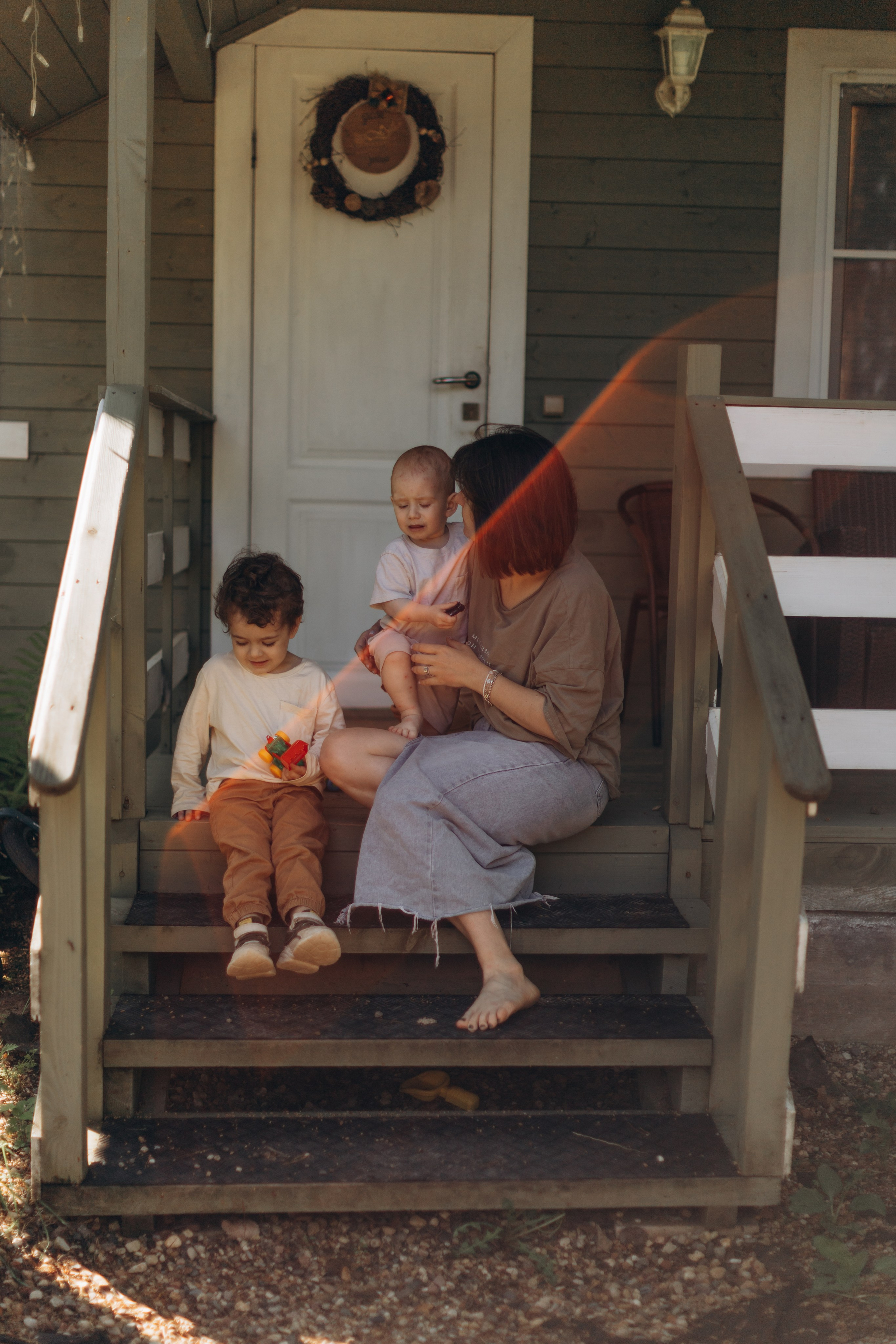 Настя и ее мальчишки. Семейный фотограф Полина Сарина Москва