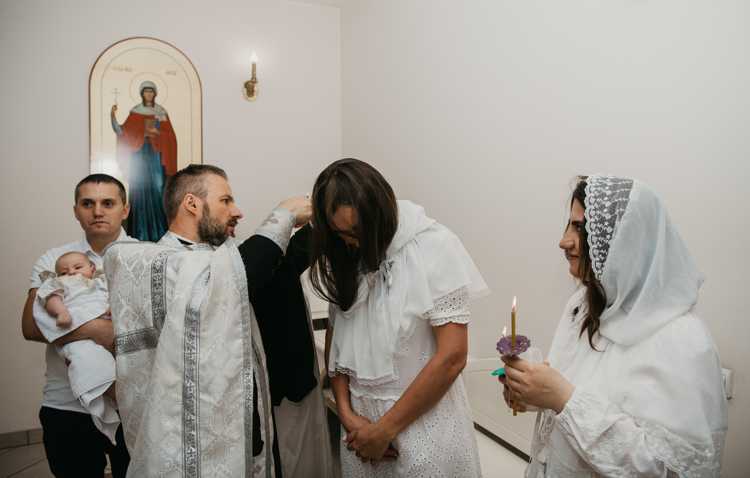 Крещение Евгения. Фотограф на выписку из роддома в Москве и МО