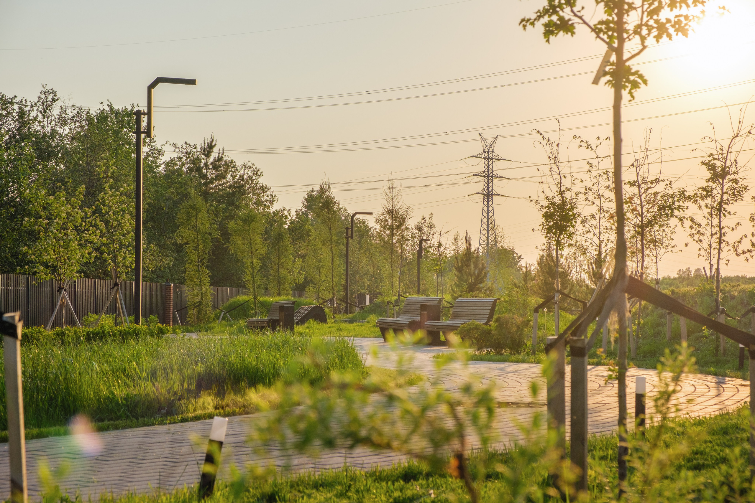 Архитектурная фотосъёмка коттеджного посёлка