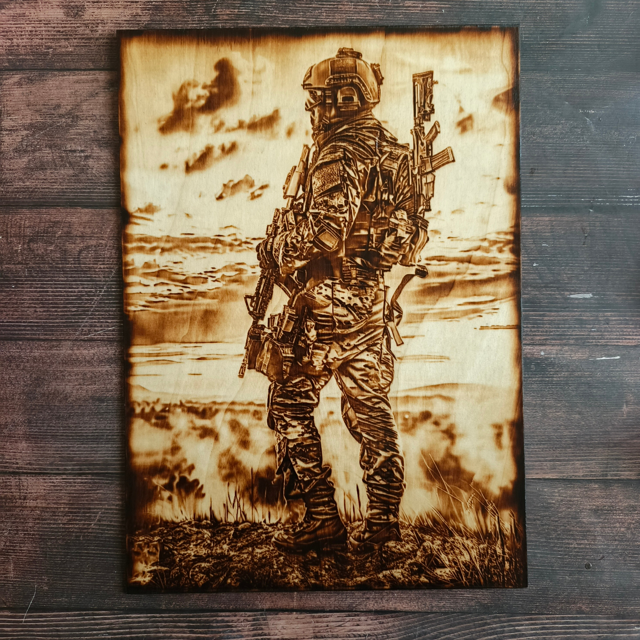 ВОЕННЫЕ КАРТИНЫ. Выжигания картин и портретов по фото