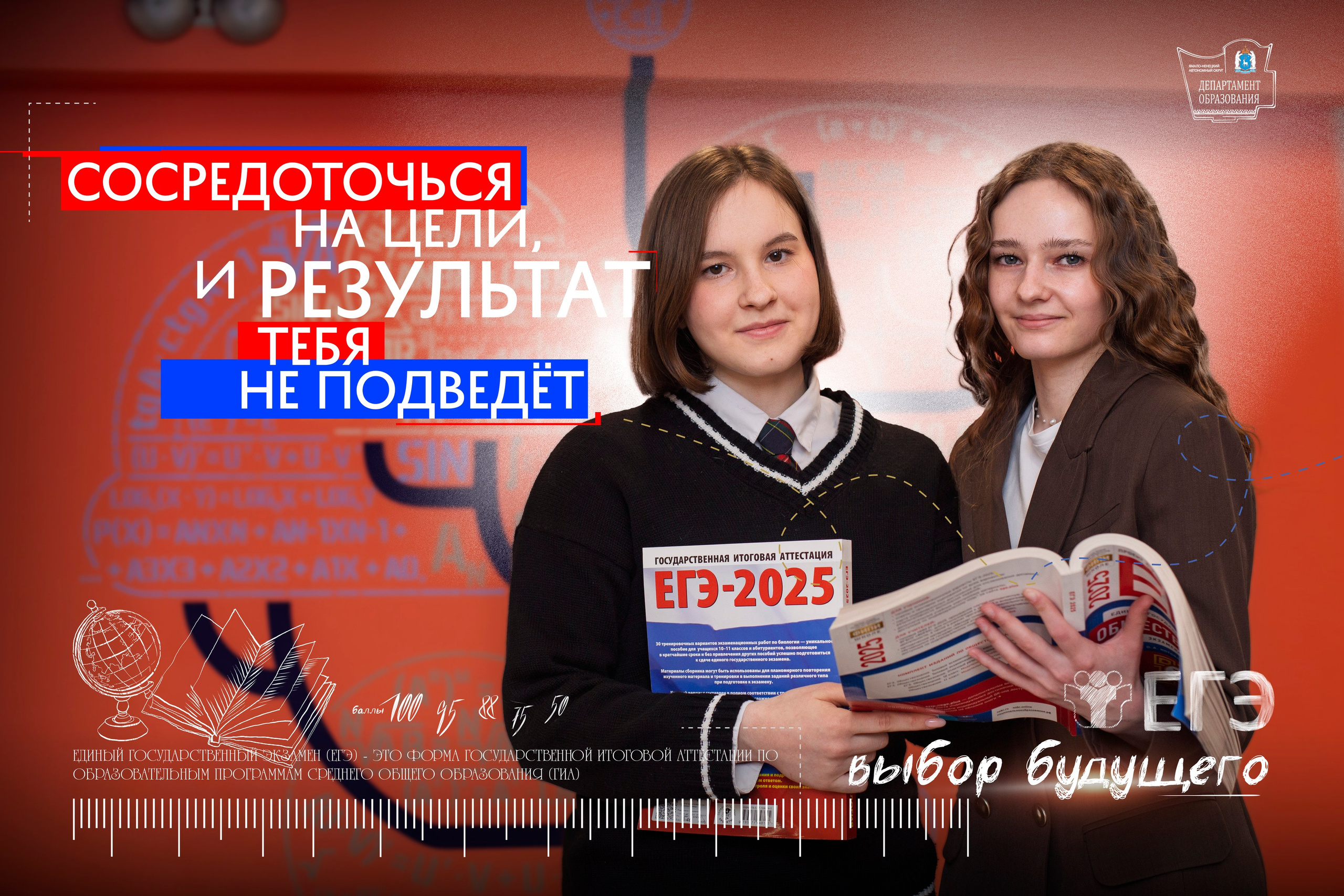 ПЛАКАТ МОТИВАЦИОННЫЙ участники ЕГЭ 2025. Панферов Николай Вячеславович, город Ноябрьск