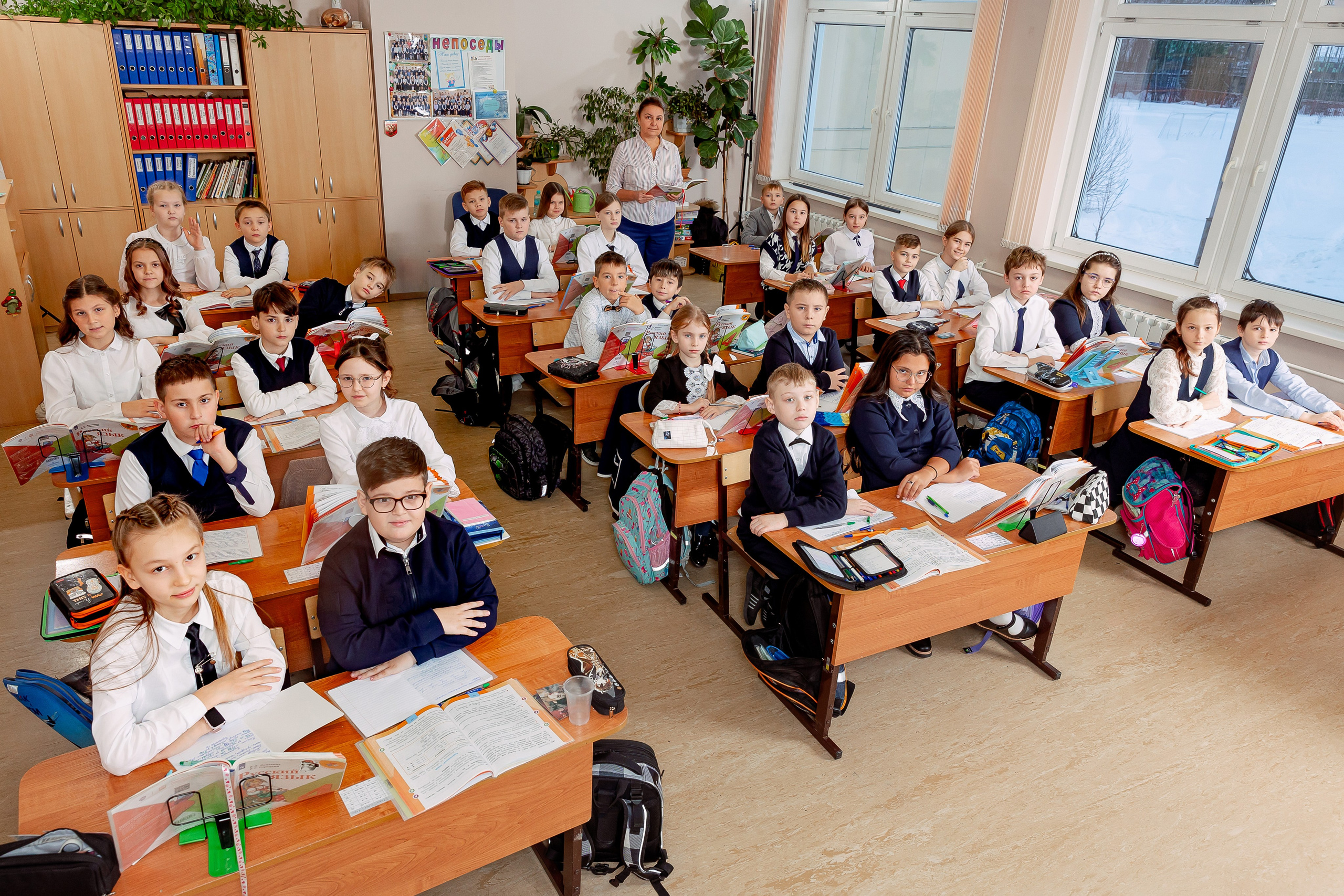 Репортаж на уроках. Семейный и детский фотограф Комина Елена, Власиха, Одинцово