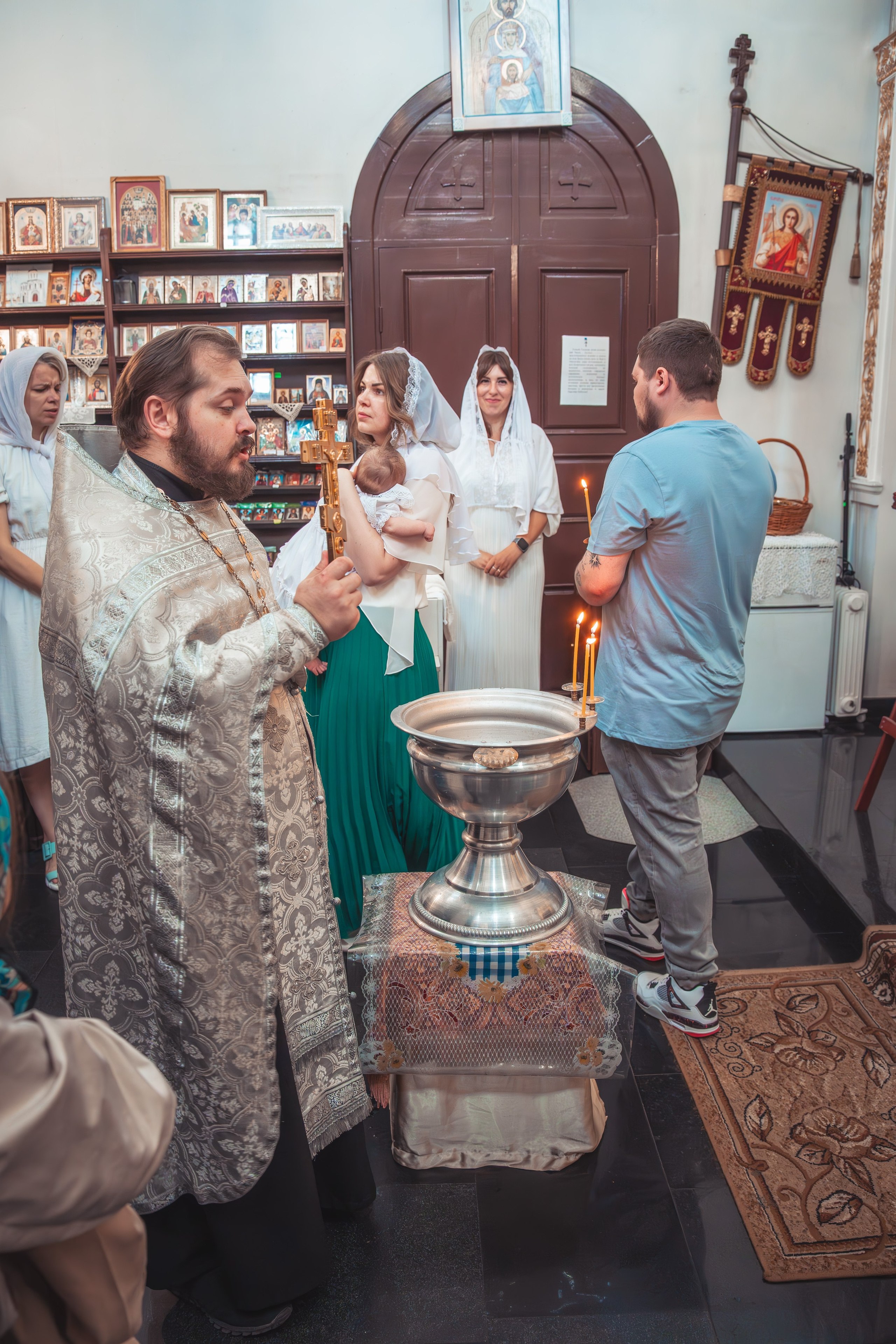 Крещение Анастасии в храме Михаила Тверского. Фотограф Евгений Егоров
