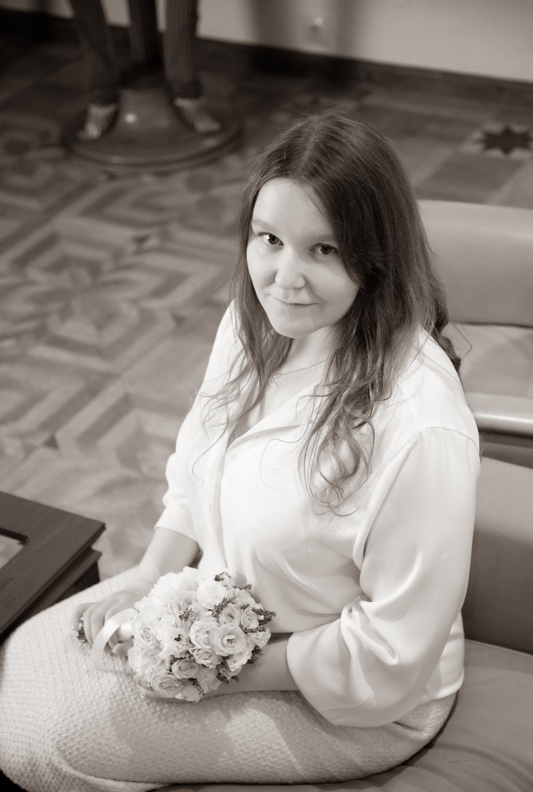 Съемка перед росписью в ЗАГСе