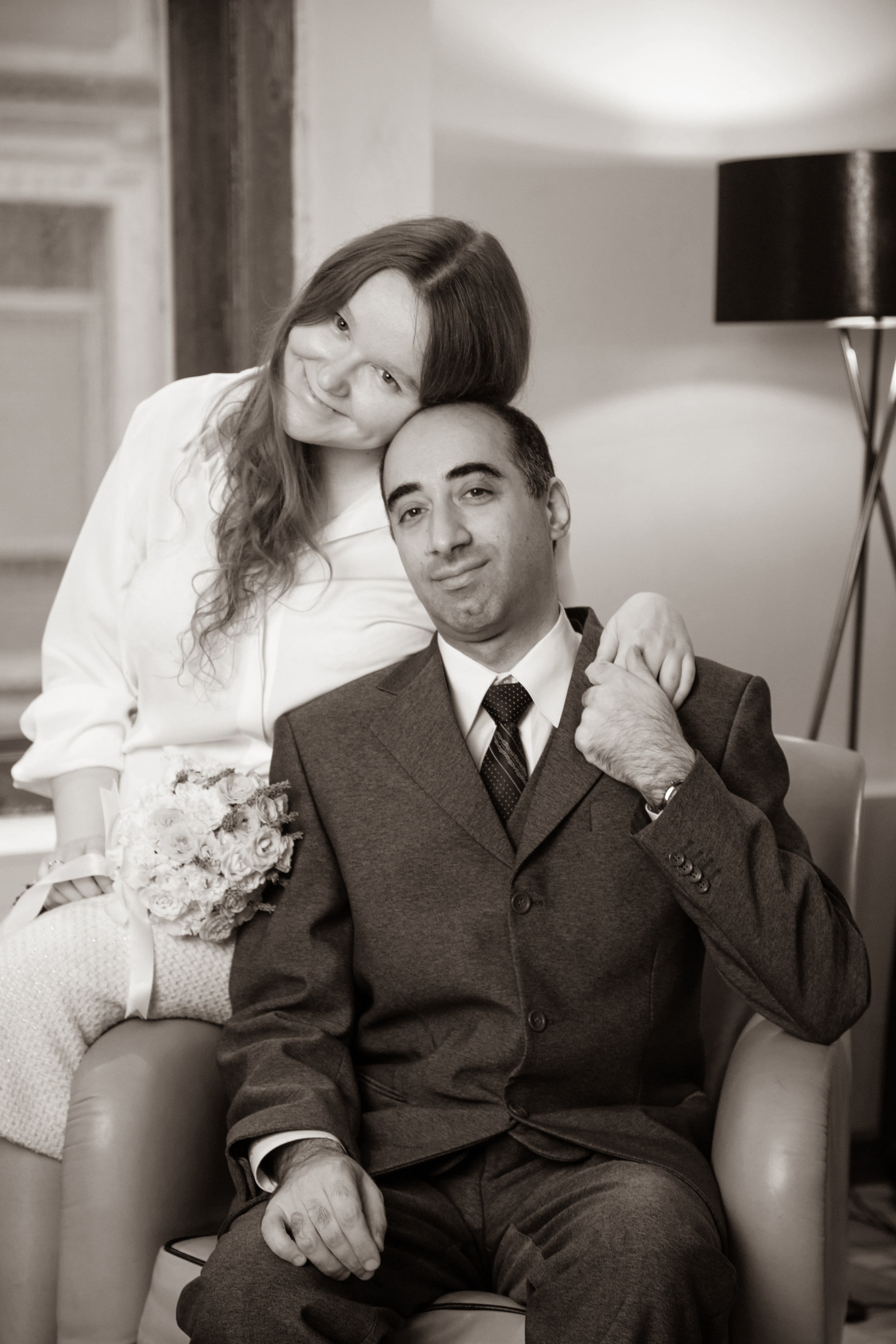 Съемка перед росписью в ЗАГСе