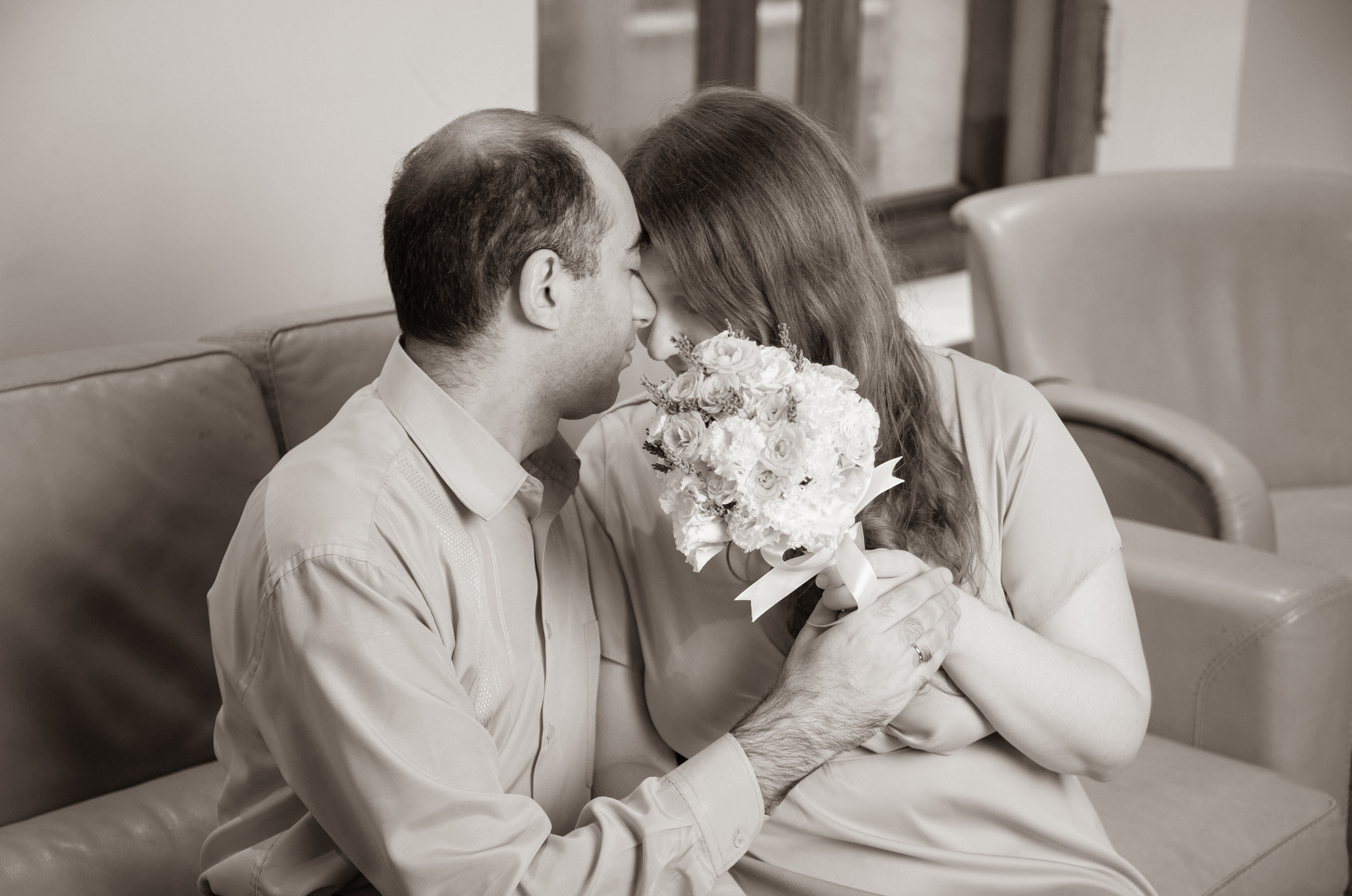 Съемка перед росписью в ЗАГСе