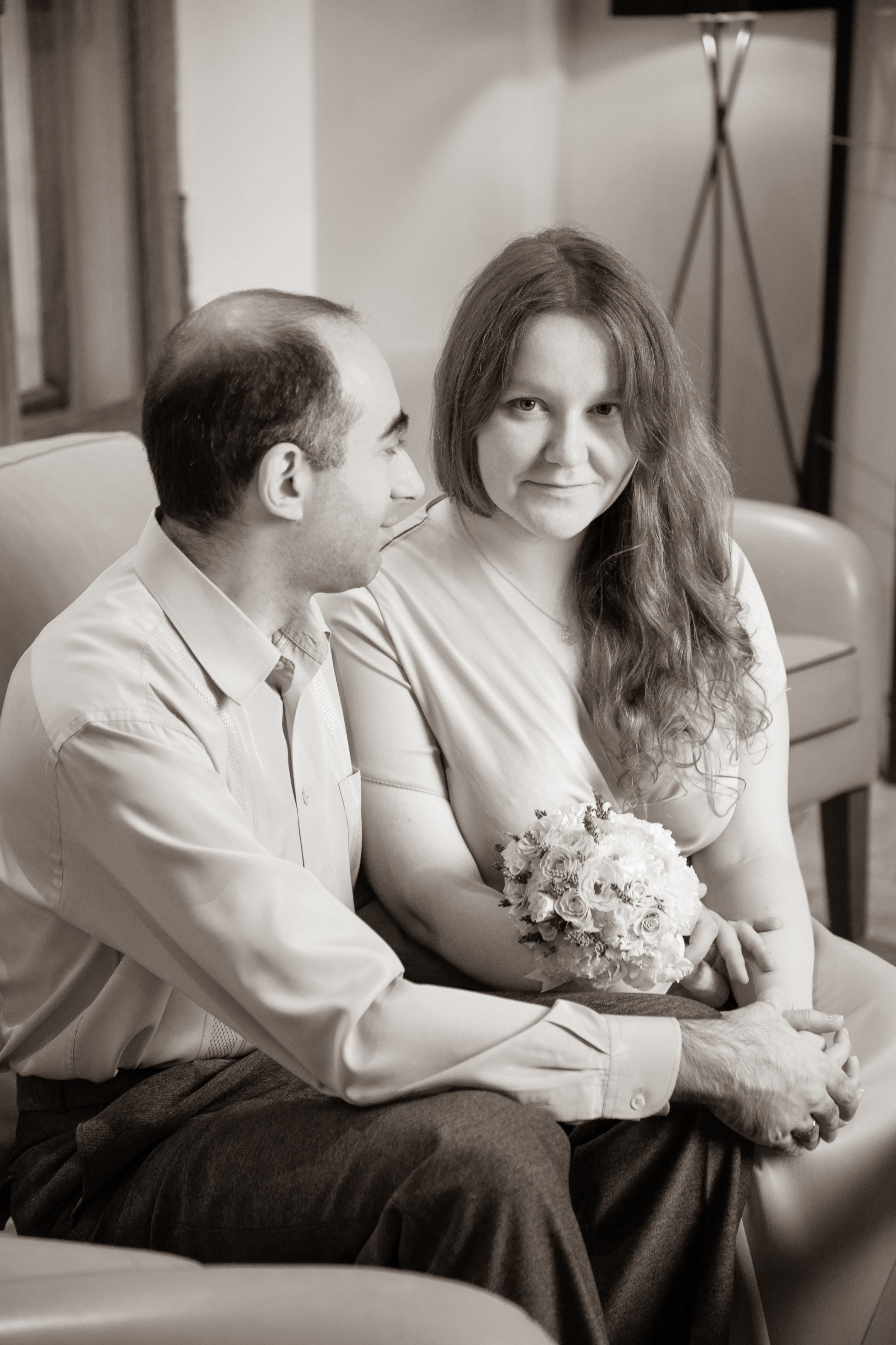 Съемка перед росписью в ЗАГСе