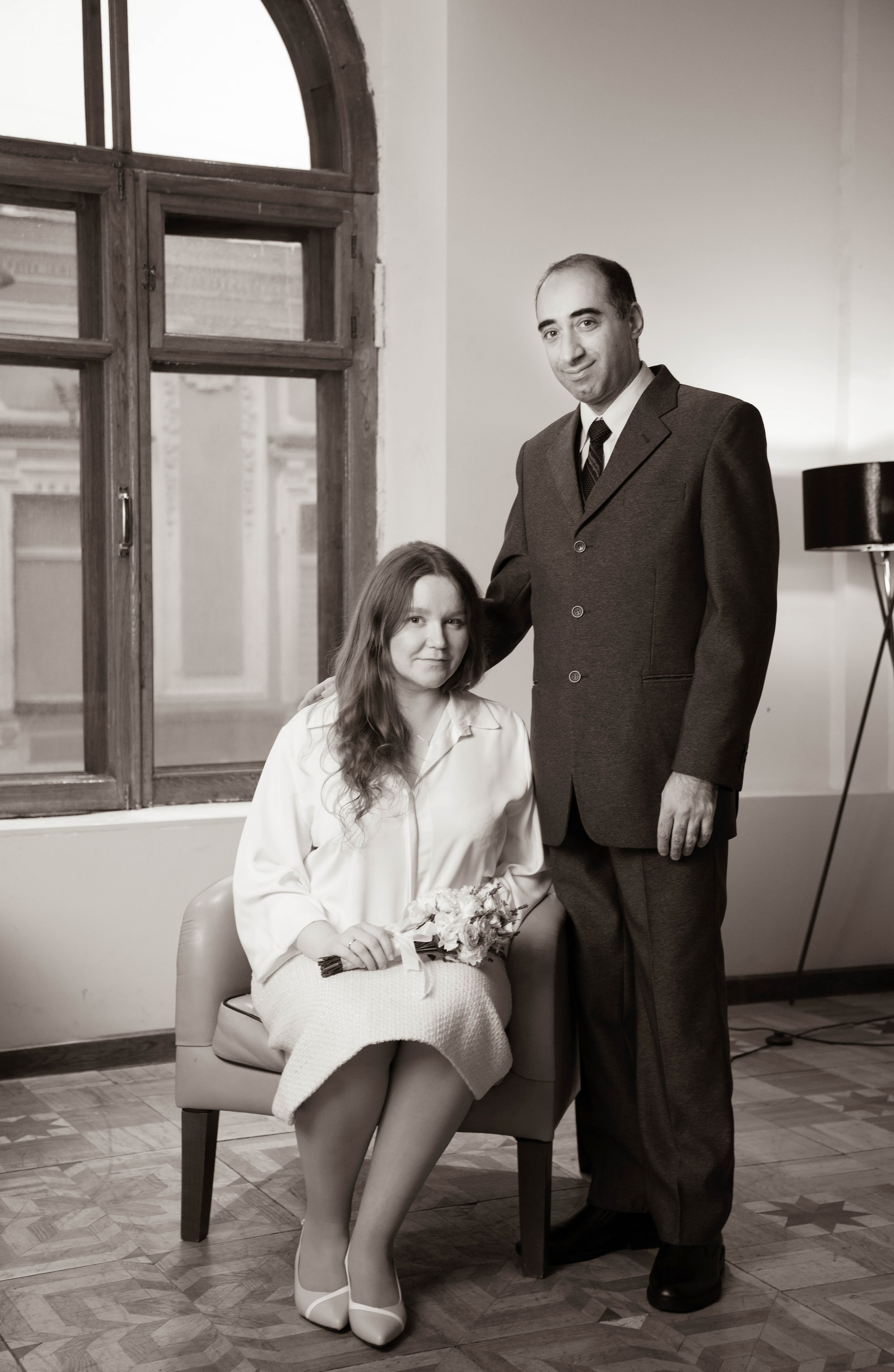 Съемка перед росписью в ЗАГСе