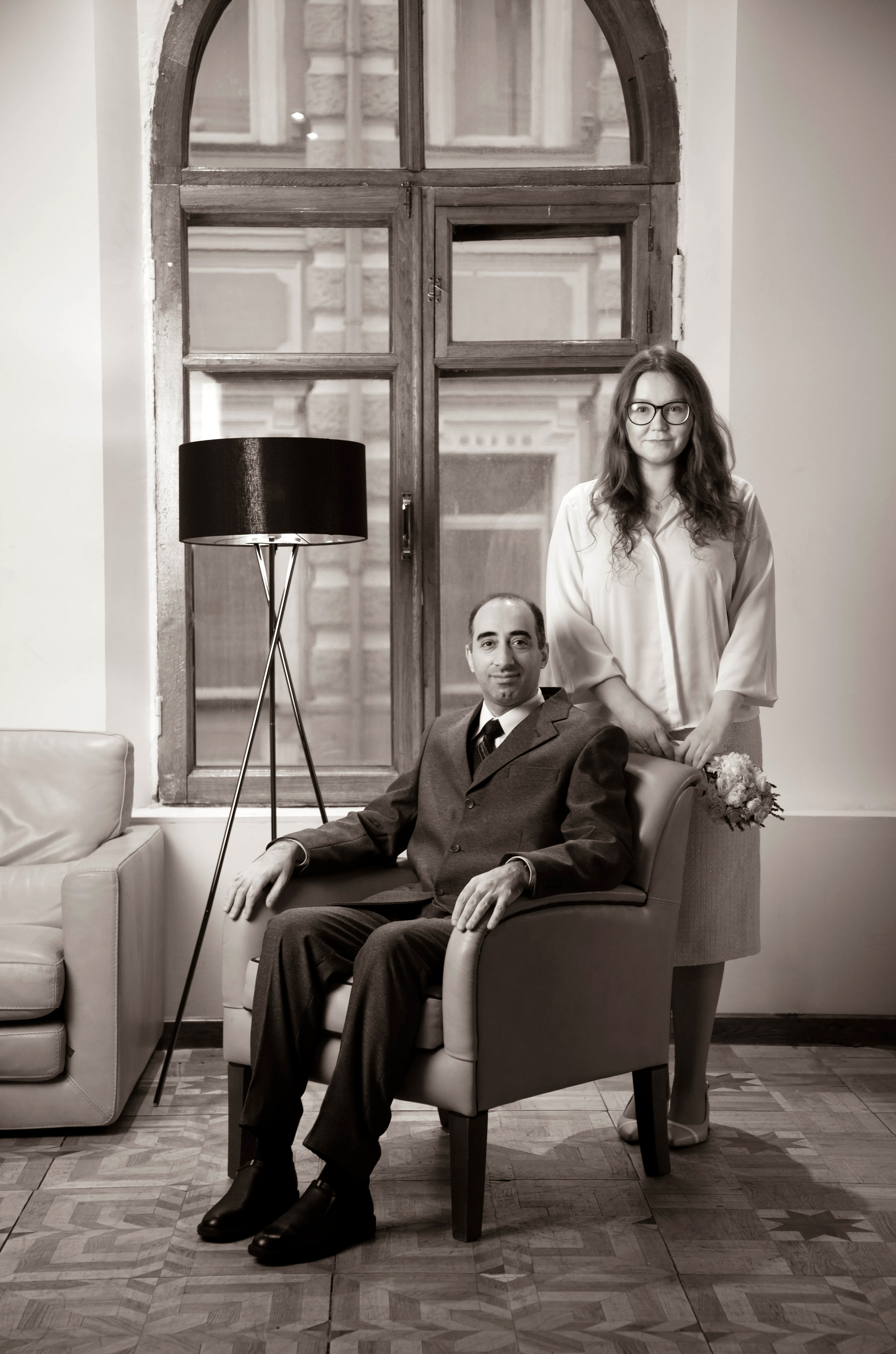 Съемка перед росписью в ЗАГСе