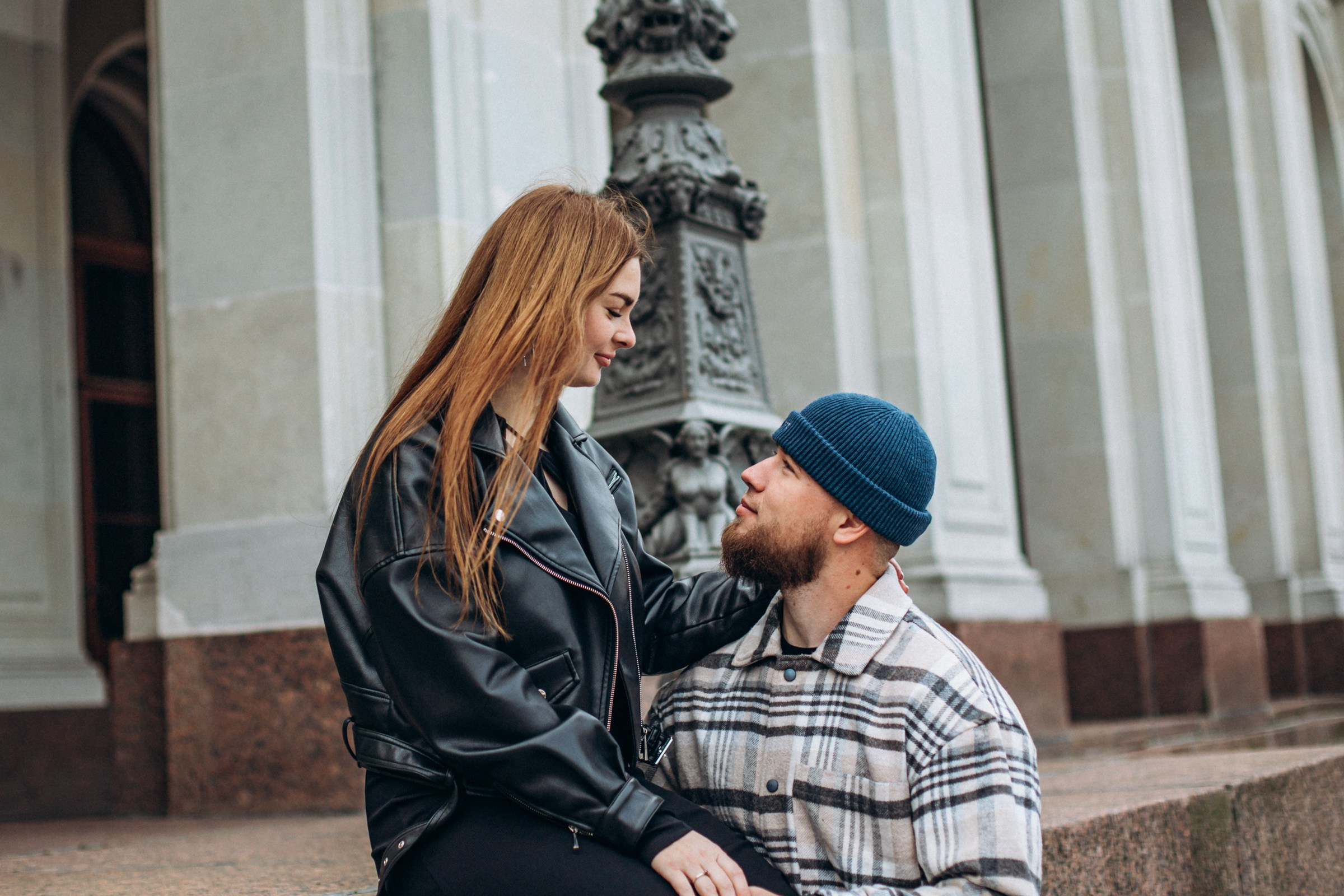 Владимир и Екатерина в октябре. Фотопрогулка в Петербурге. Индивидуальный и семейный фотограф в Санкт-Петербурге