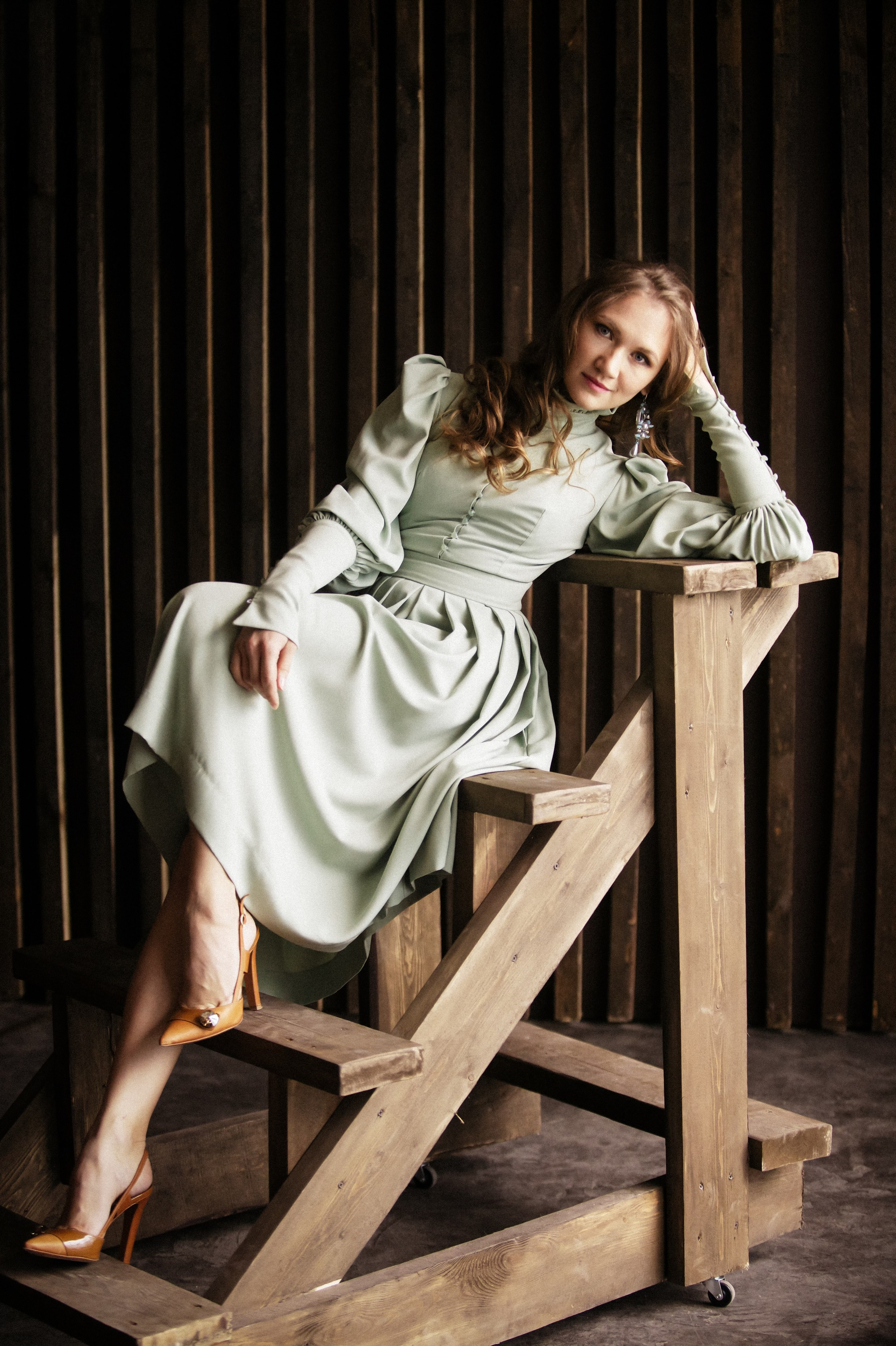 Съемка для двух сестер в студии. Фотографы в Москве Светлана Устинова и Сергей Грачев