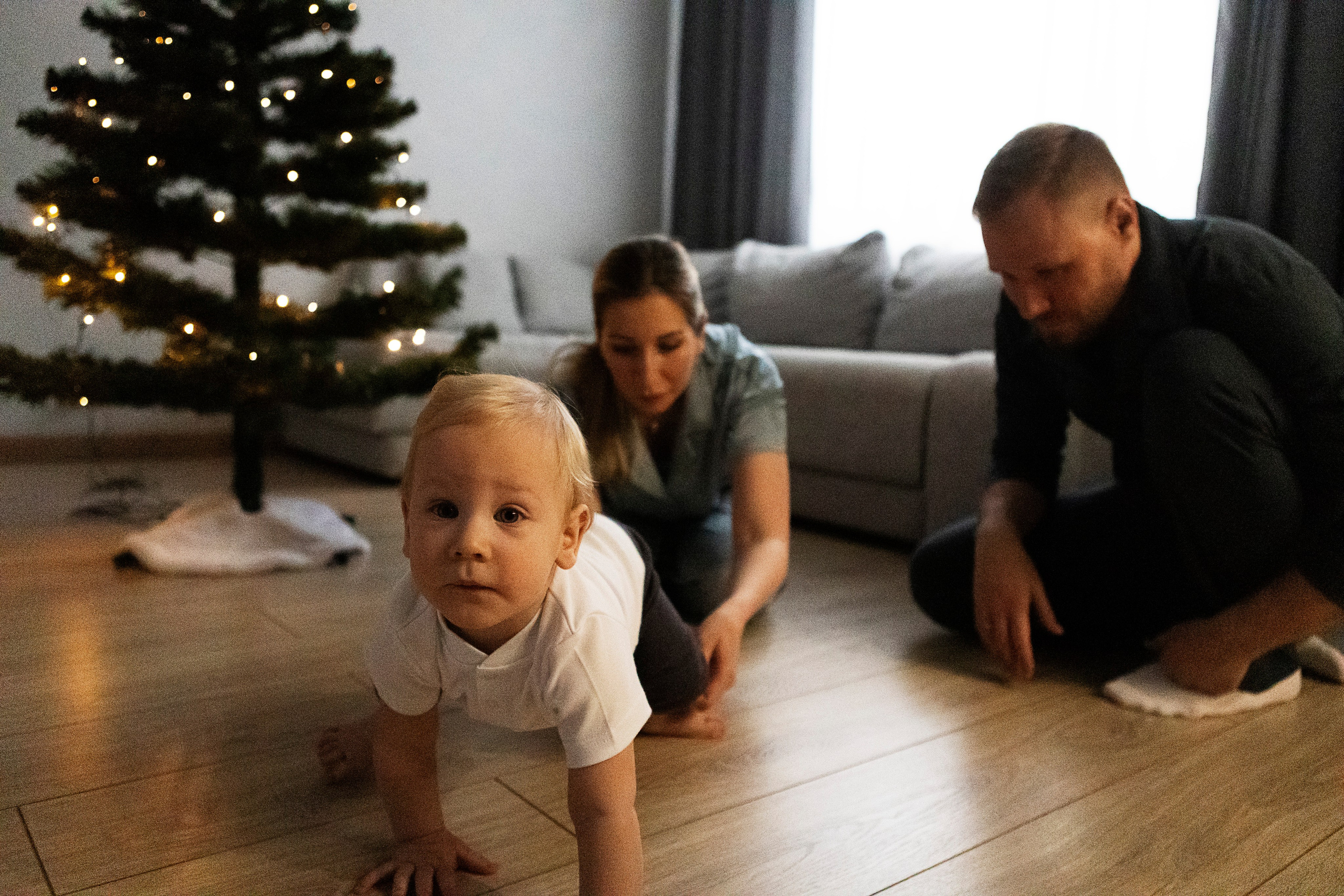 Домашняя новогодняя фотосессия. Семейный и портретный фотограф в Москве Елена Флегант
