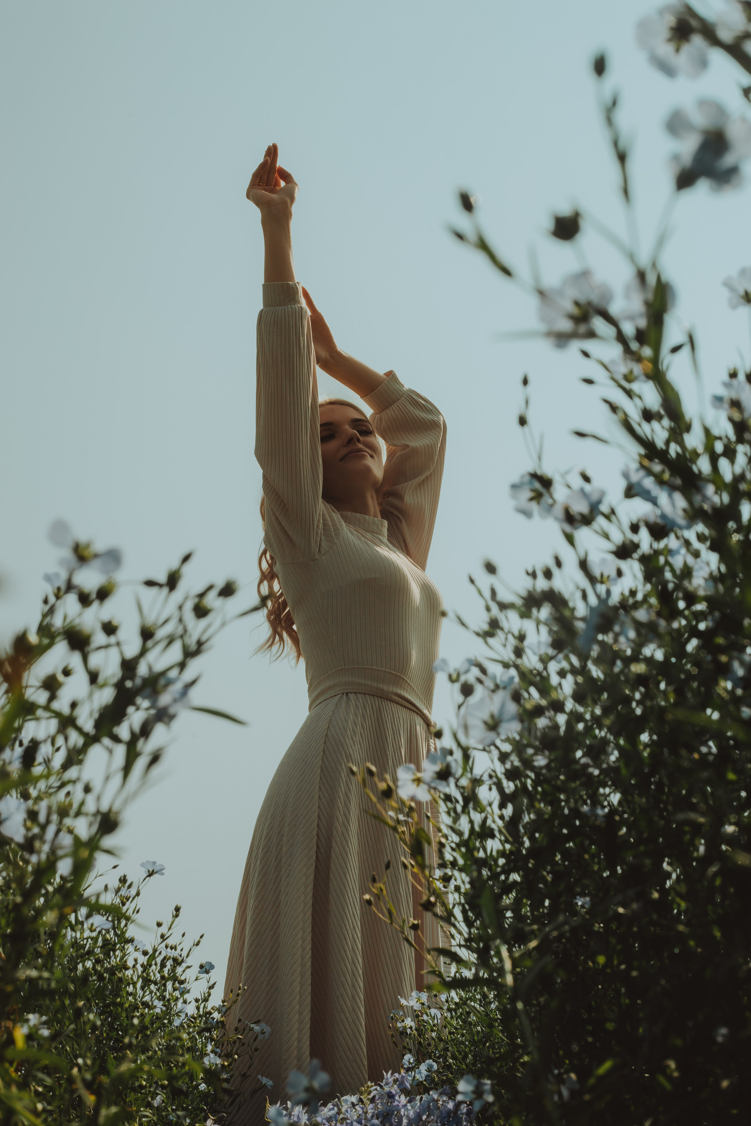 Фотосессия в поле льна. Свадебный и семейный фотограф в Краснодарском крае Мария Данилкина