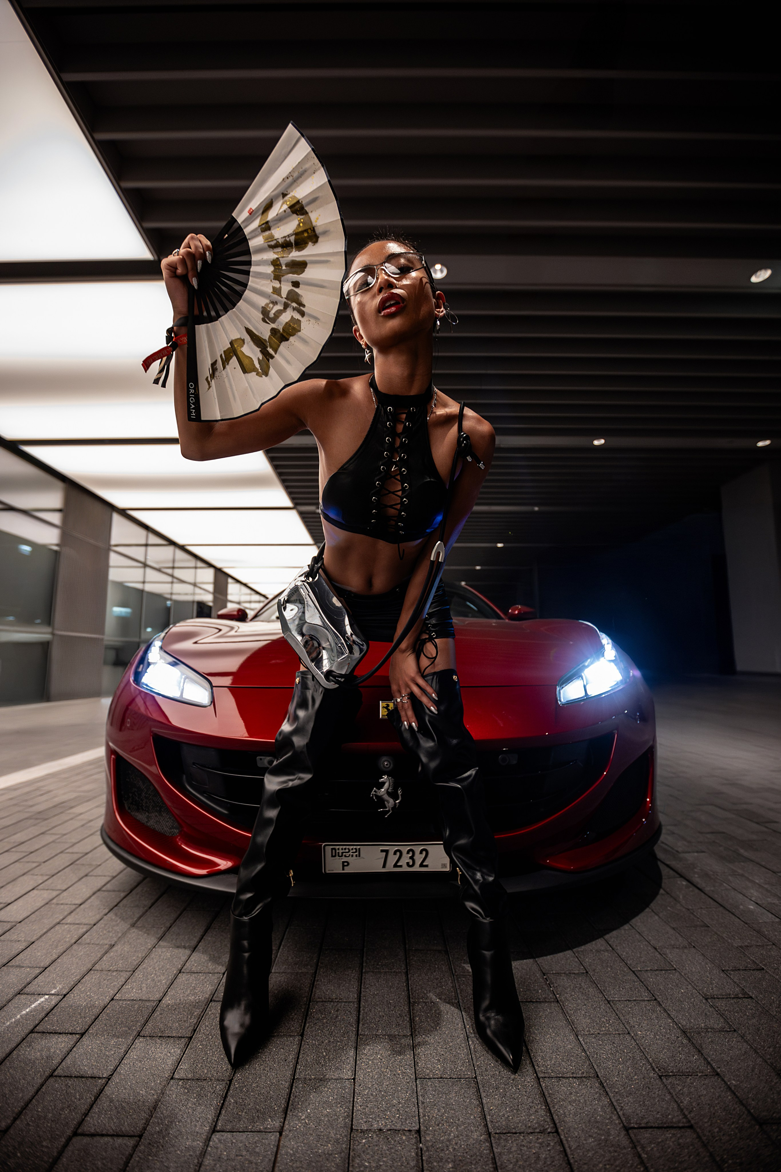 Fashion & Lifestyle Photoshoot in Dubai — Model Photography with Ferrari. Evgen Yatsenko — Photographer in Dubai