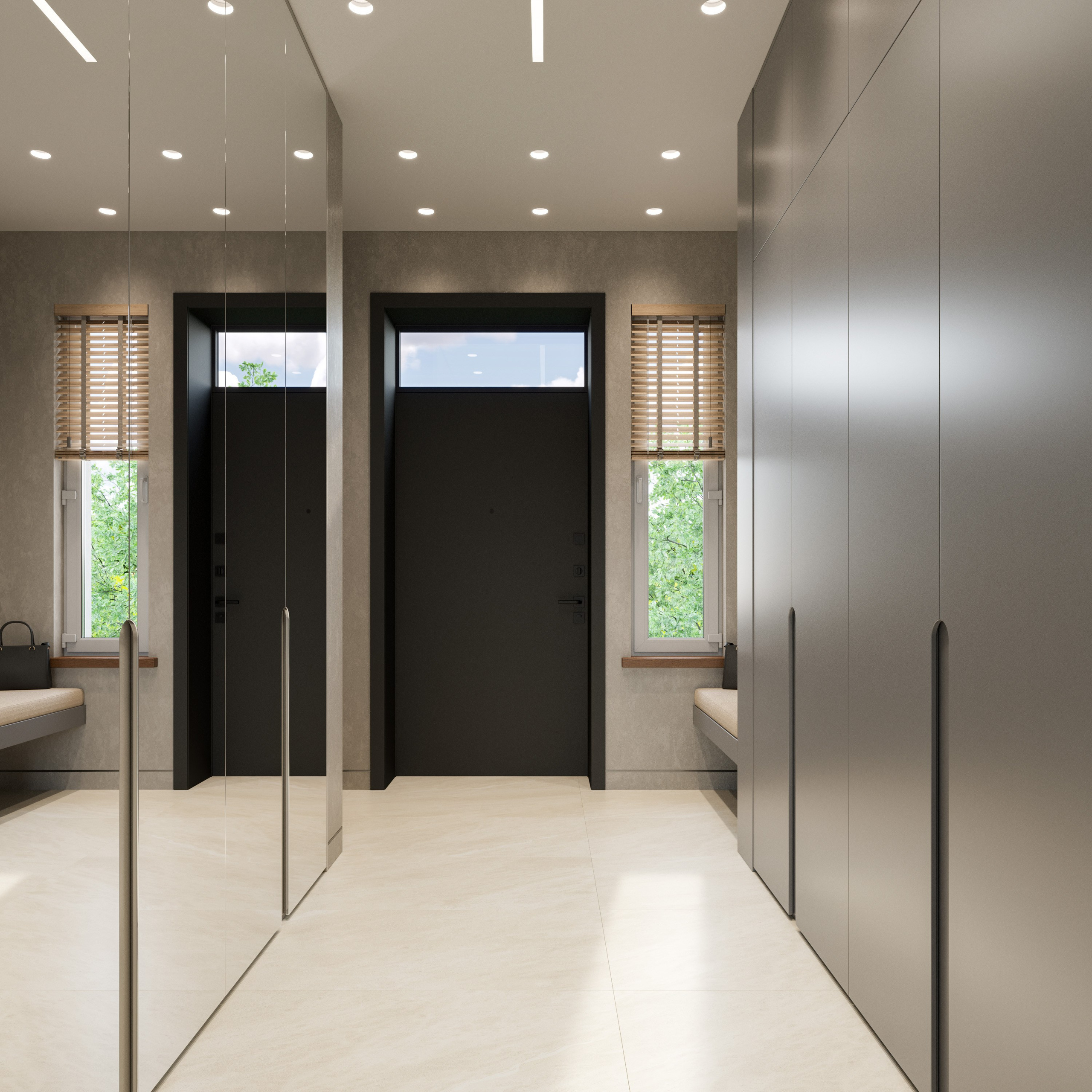 3D Визуализации Загородного Дома в Стиле Минимализм | Бежевые Тона и Дерево. Визуализатор интерьера в Москве | Брагин Кирилл