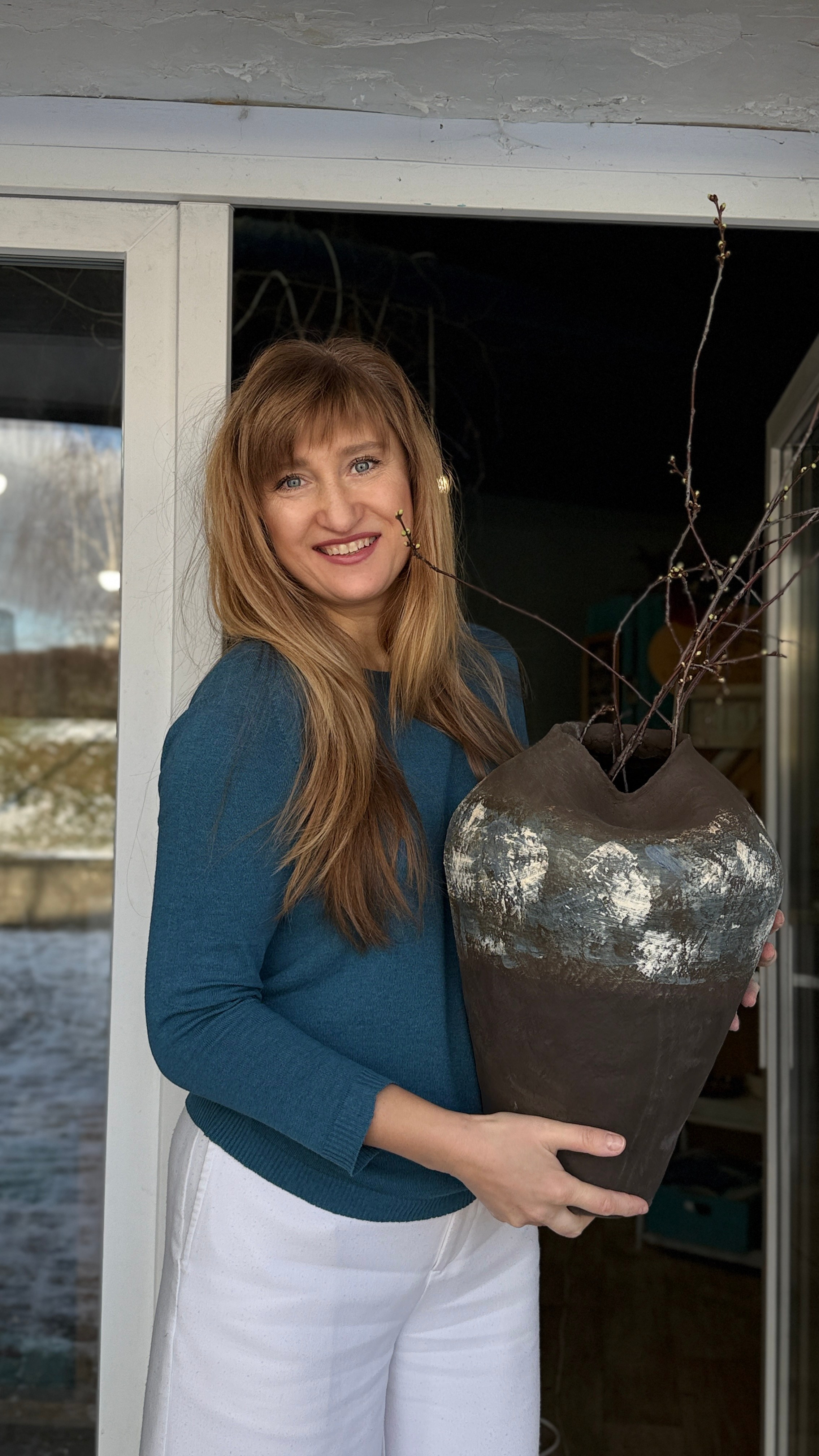 Ваза «Земля и небо». Арт-керамика Катерины Жизневской