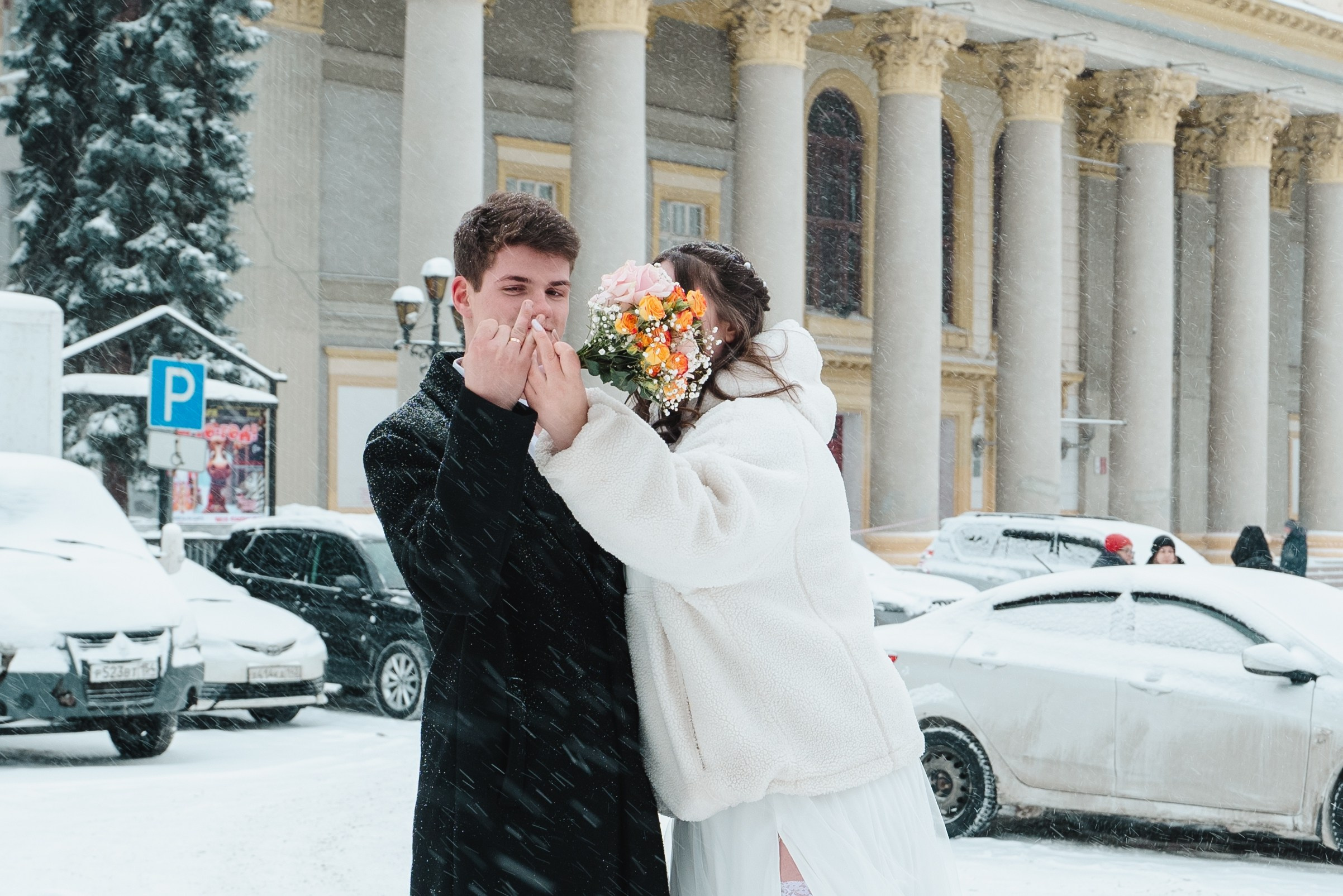 Зимняя прогулка. Свадебный фотограф Новосибирск Мария Раменская