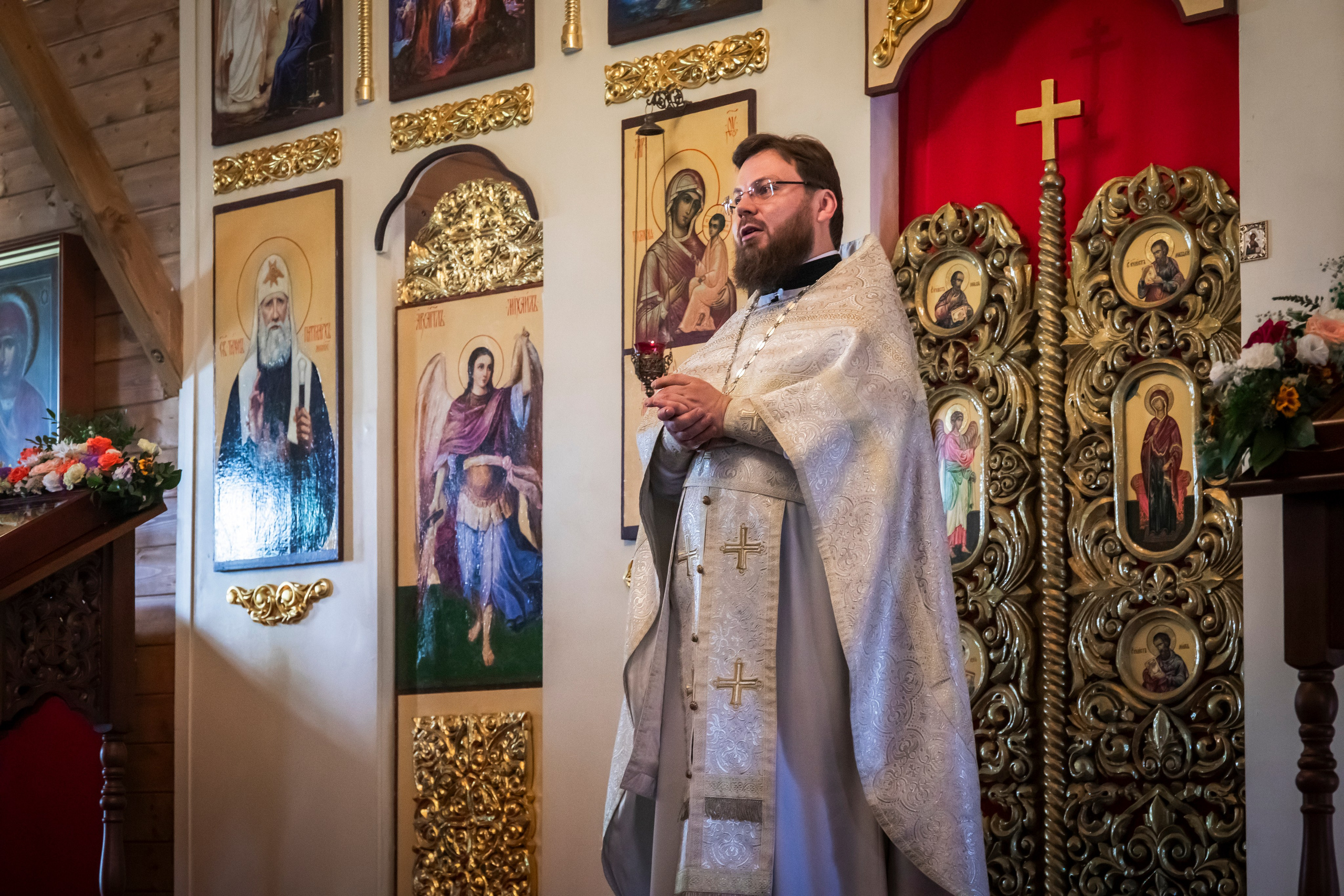Епископ Силуан Павло-Посадский служба в храме св.Николая 25.08.2024. Арт- фотограф Москва