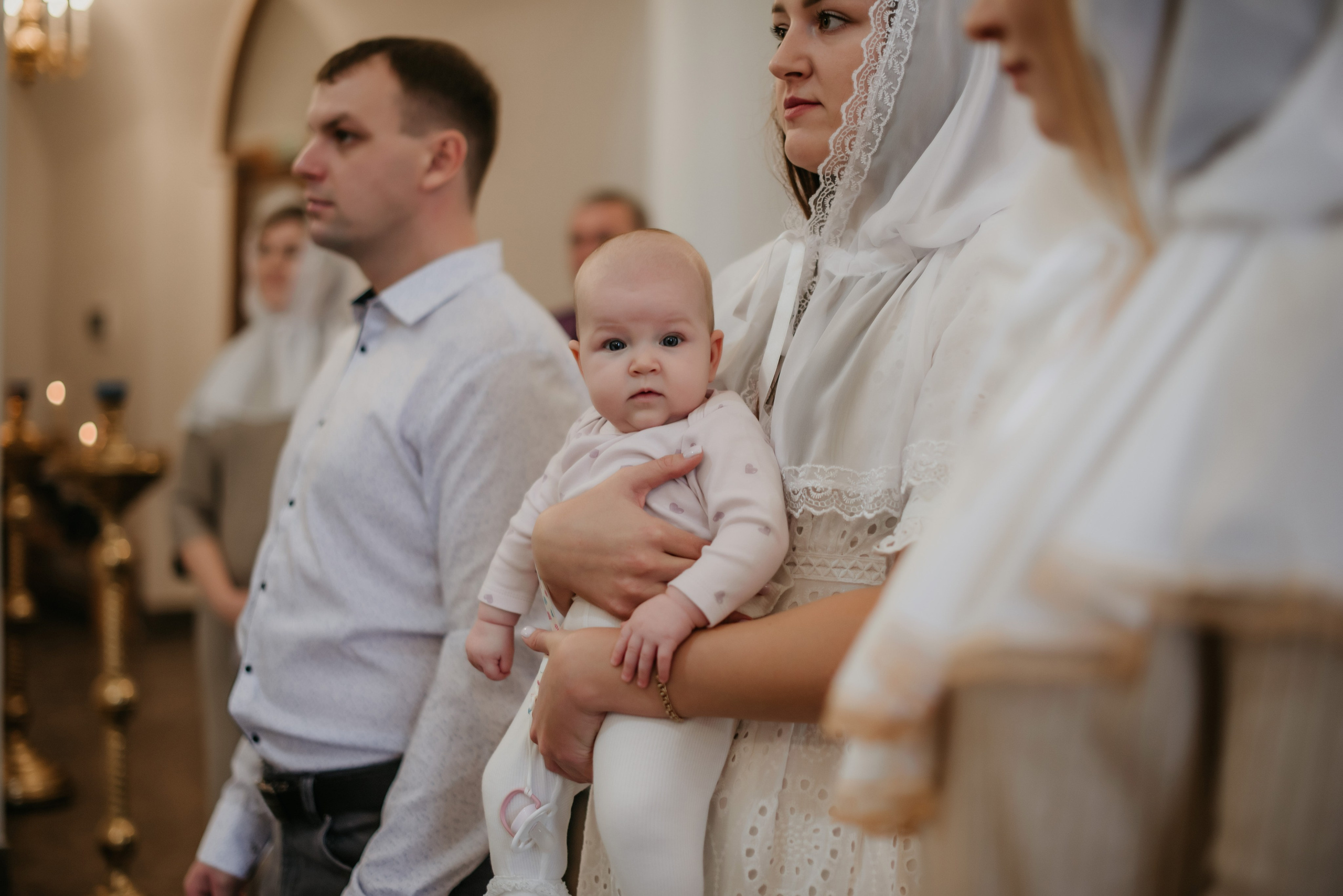Таинство крещения Анны. Свадебный, семейный и портретный фотограф в Суворове Анастасия Седыкин