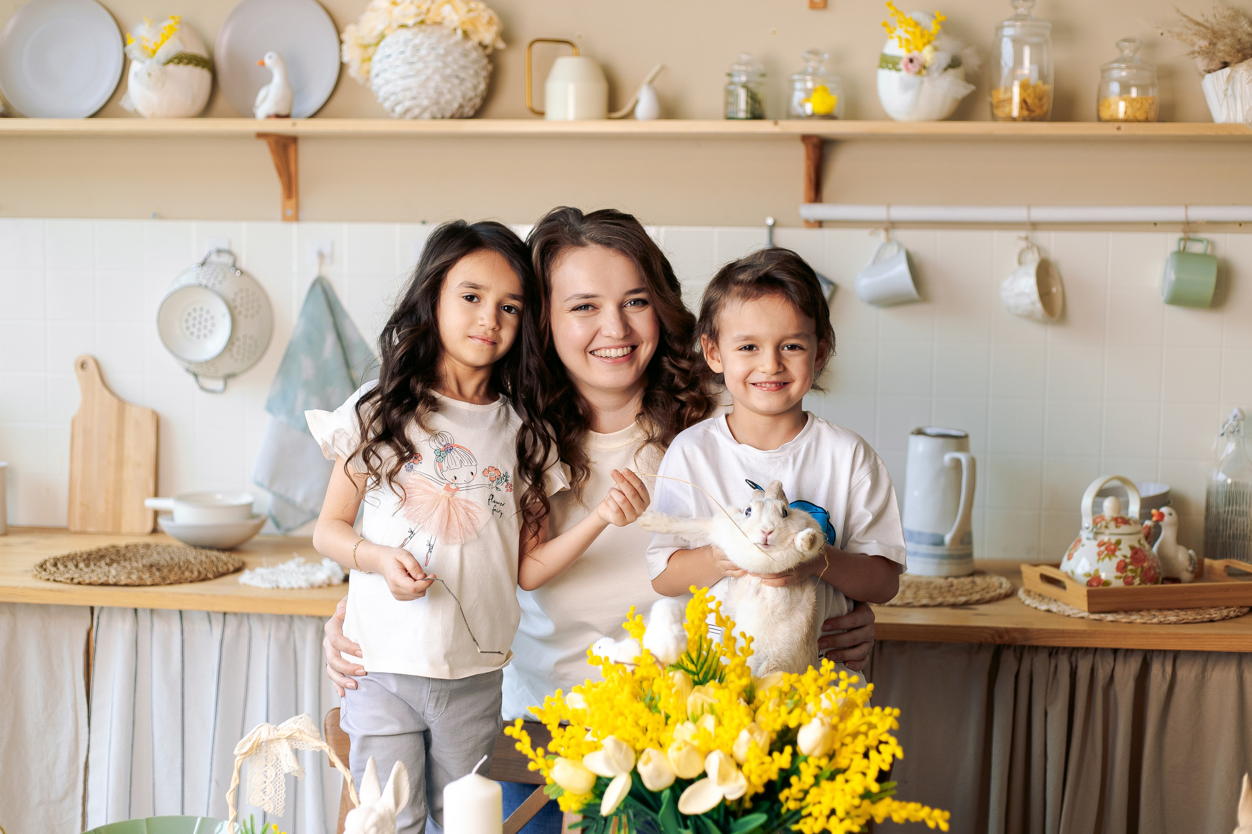 Семейная пасхальная фотосессия в студии Daily. Фотограф в Санкт-Петербурге, Анна Скворцова