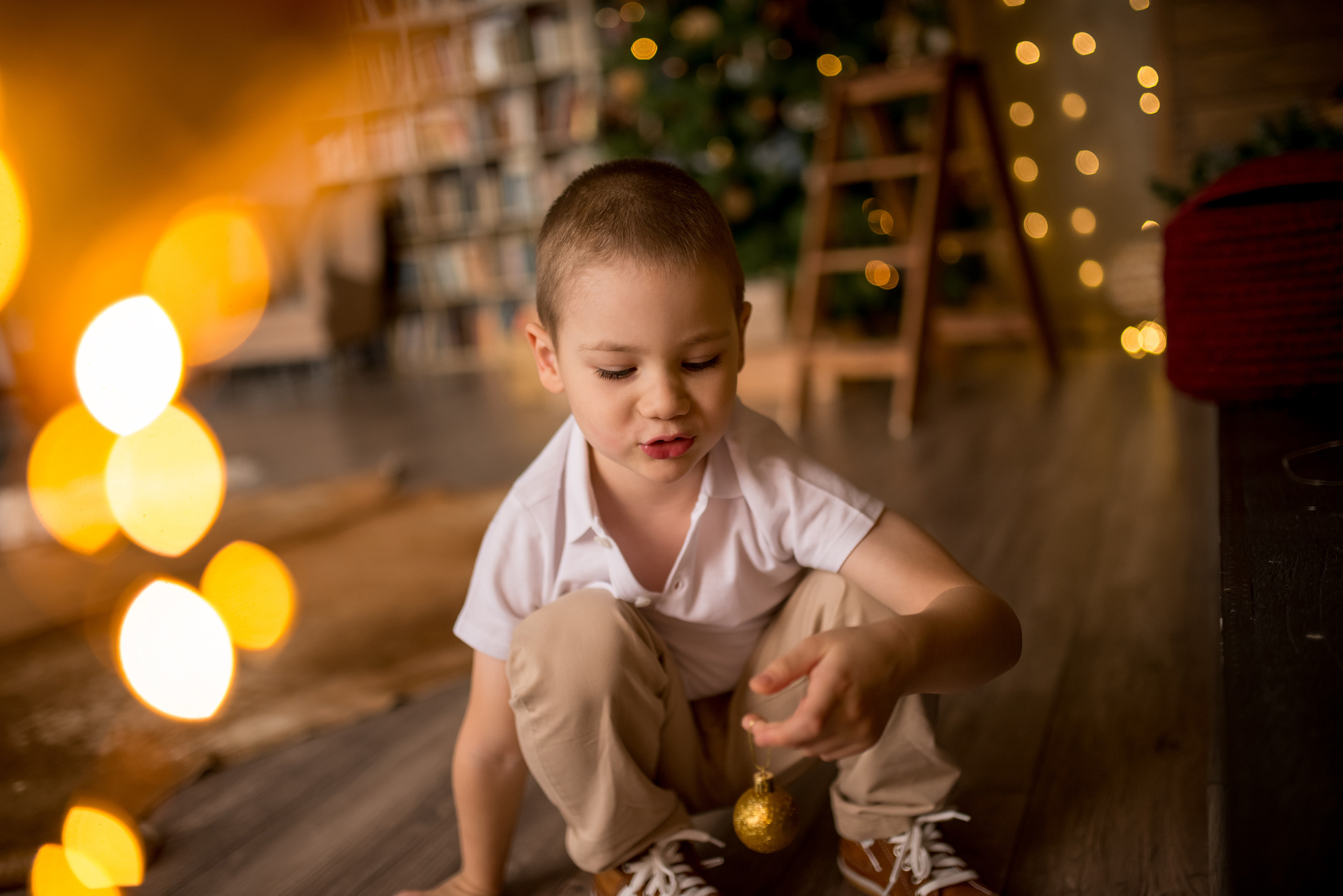 Новогодняя съемка для Ксении, Алексея, Лёни и Анечки. Детский и семейный фотограф в Москве Ульяна Федорова