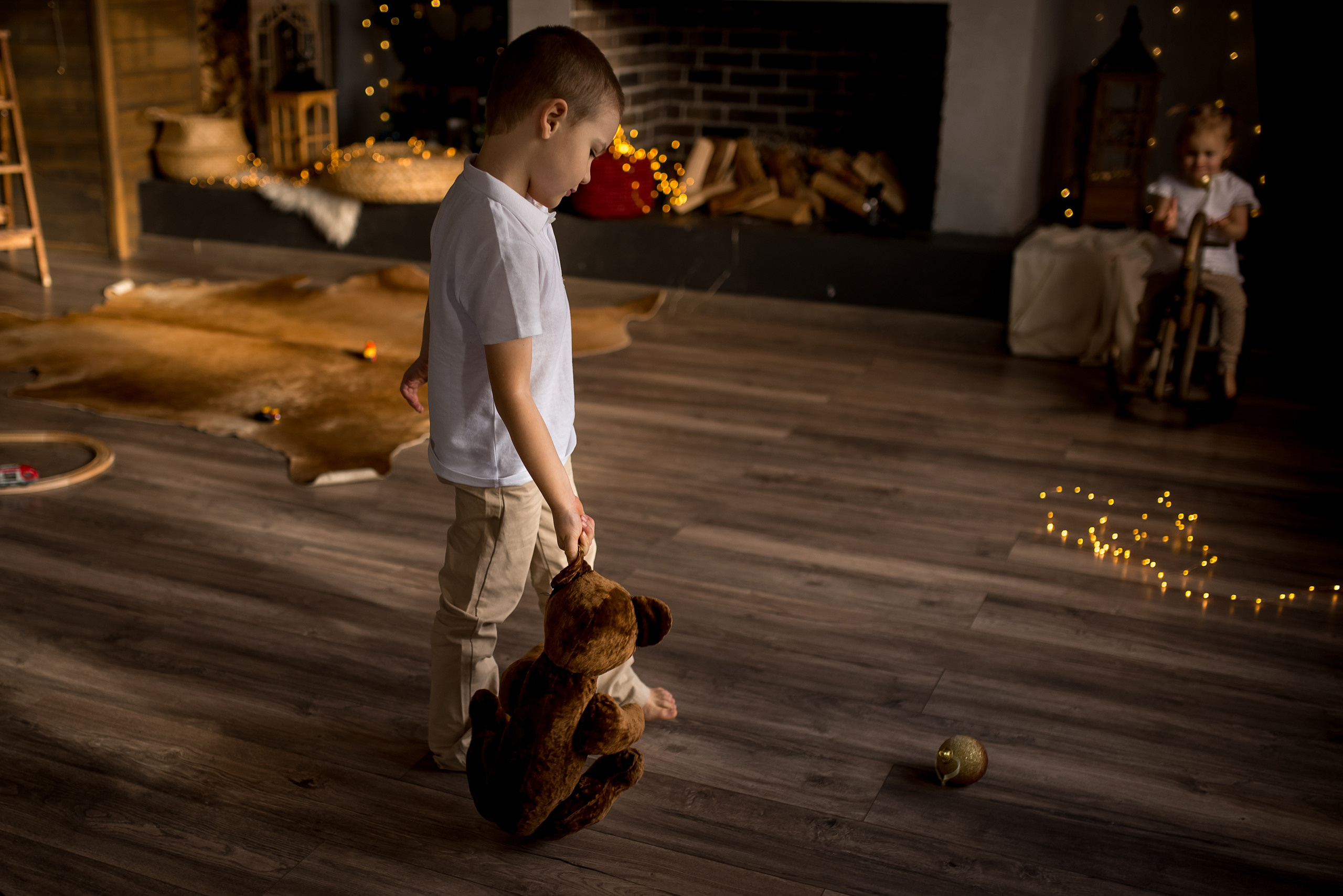 Новогодняя съемка для Ксении, Алексея, Лёни и Анечки. Детский и семейный фотограф в Москве Ульяна Федорова