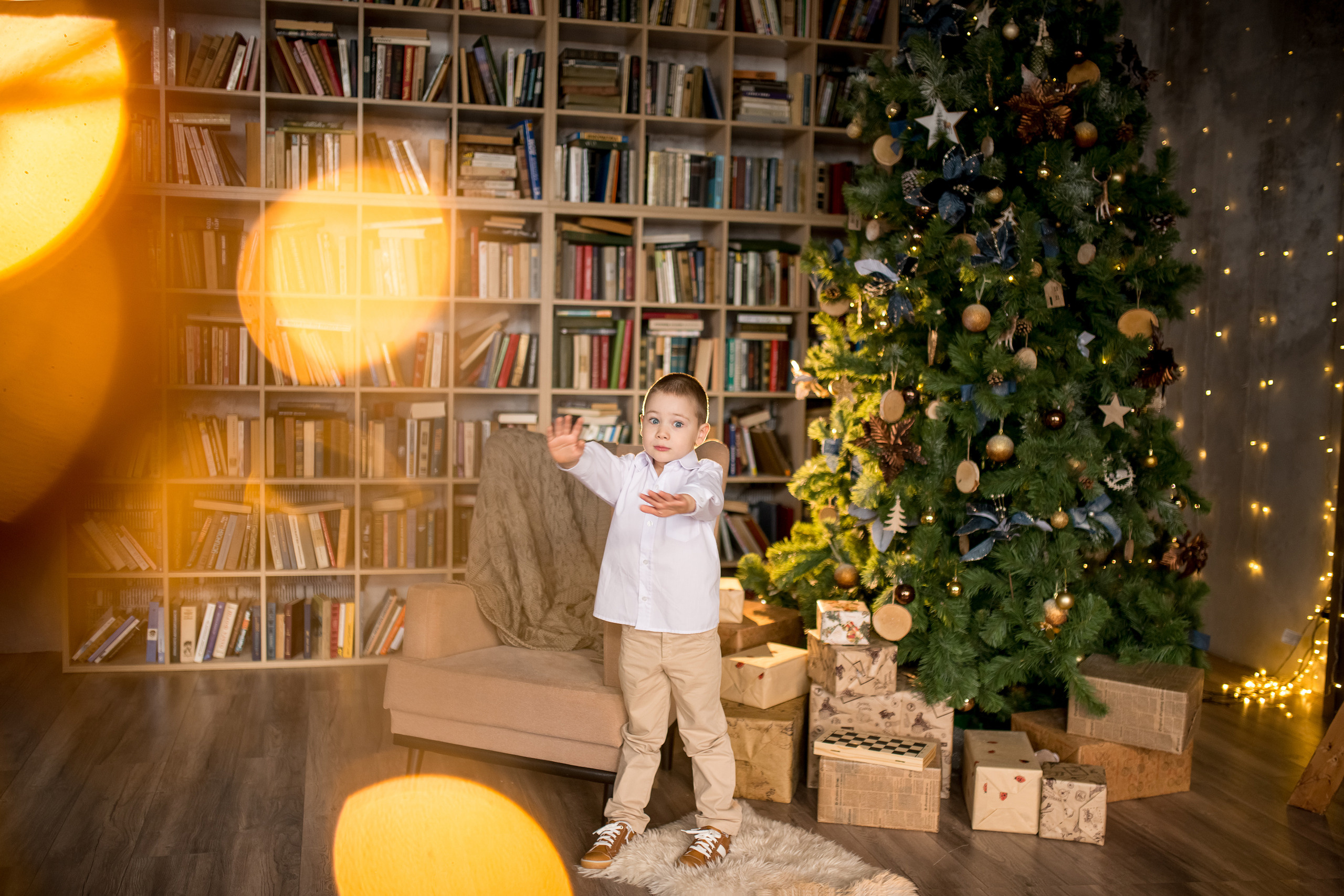 Новогодняя съемка для Ксении, Алексея, Лёни и Анечки. Детский и семейный фотограф в Москве Ульяна Федорова