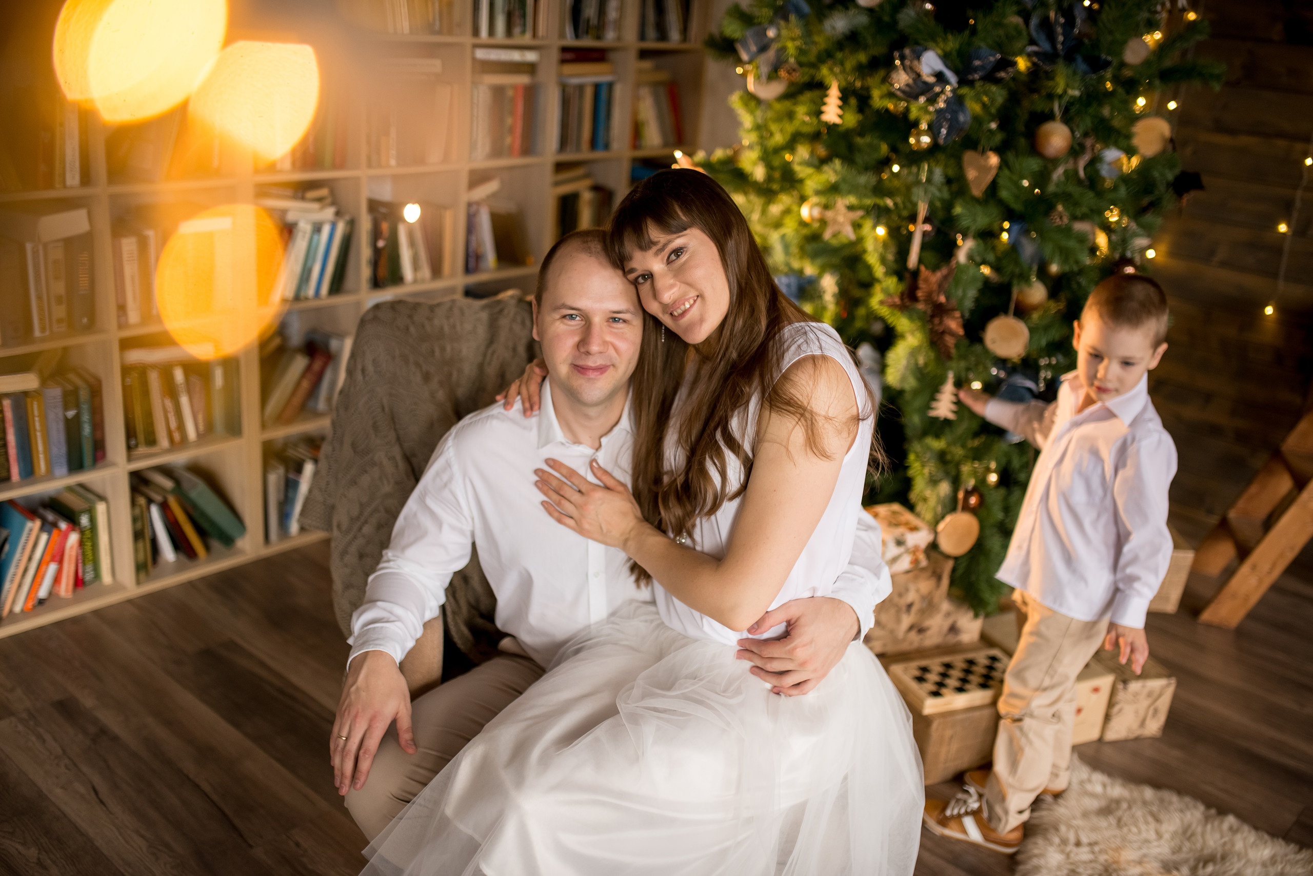 Новогодняя съемка для Ксении, Алексея, Лёни и Анечки. Детский и семейный фотограф в Москве Ульяна Федорова