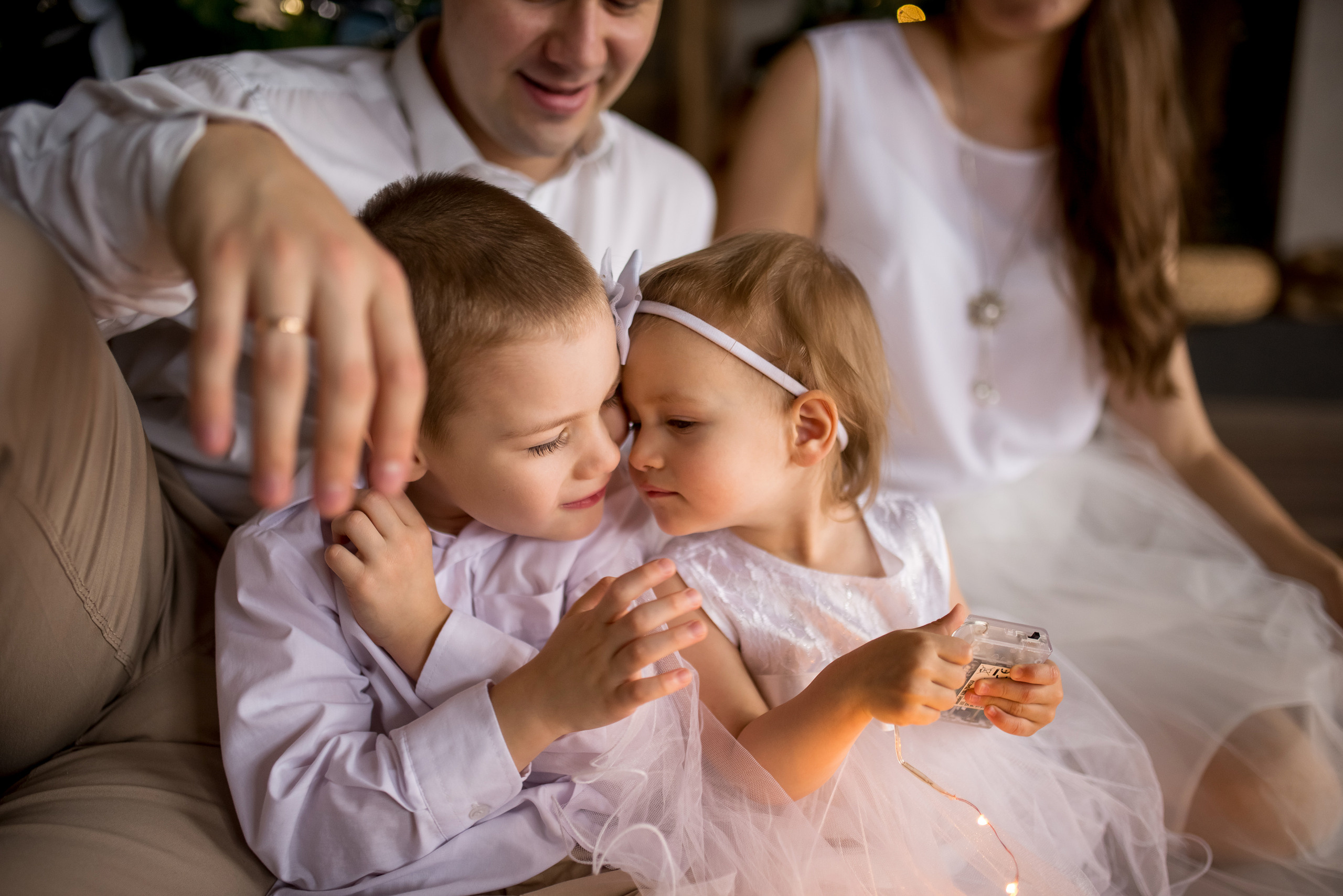 Новогодняя съемка для Ксении, Алексея, Лёни и Анечки. Детский и семейный фотограф в Москве Ульяна Федорова