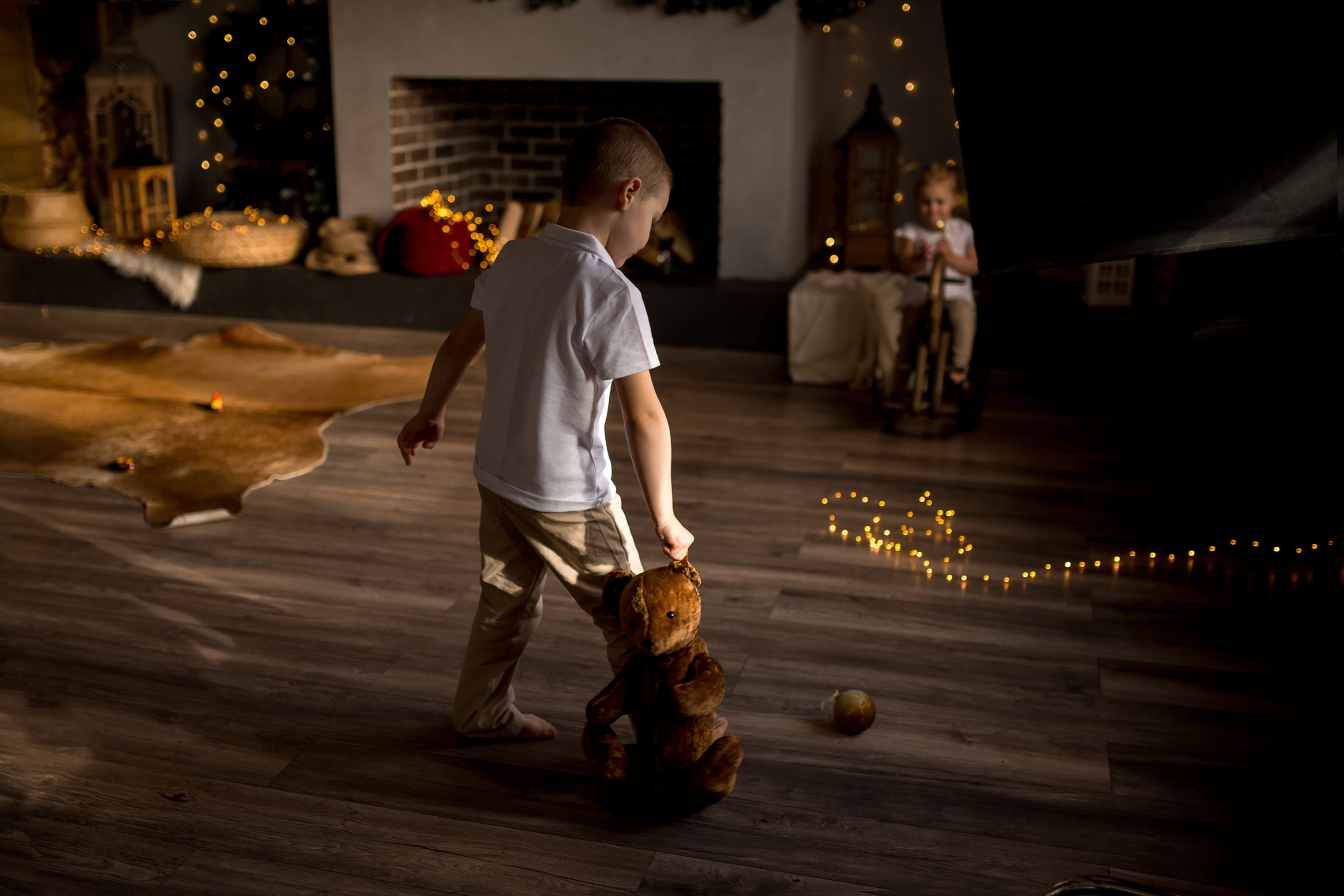 Новогодняя съемка для Ксении, Алексея, Лёни и Анечки. Детский и семейный фотограф в Москве Ульяна Федорова