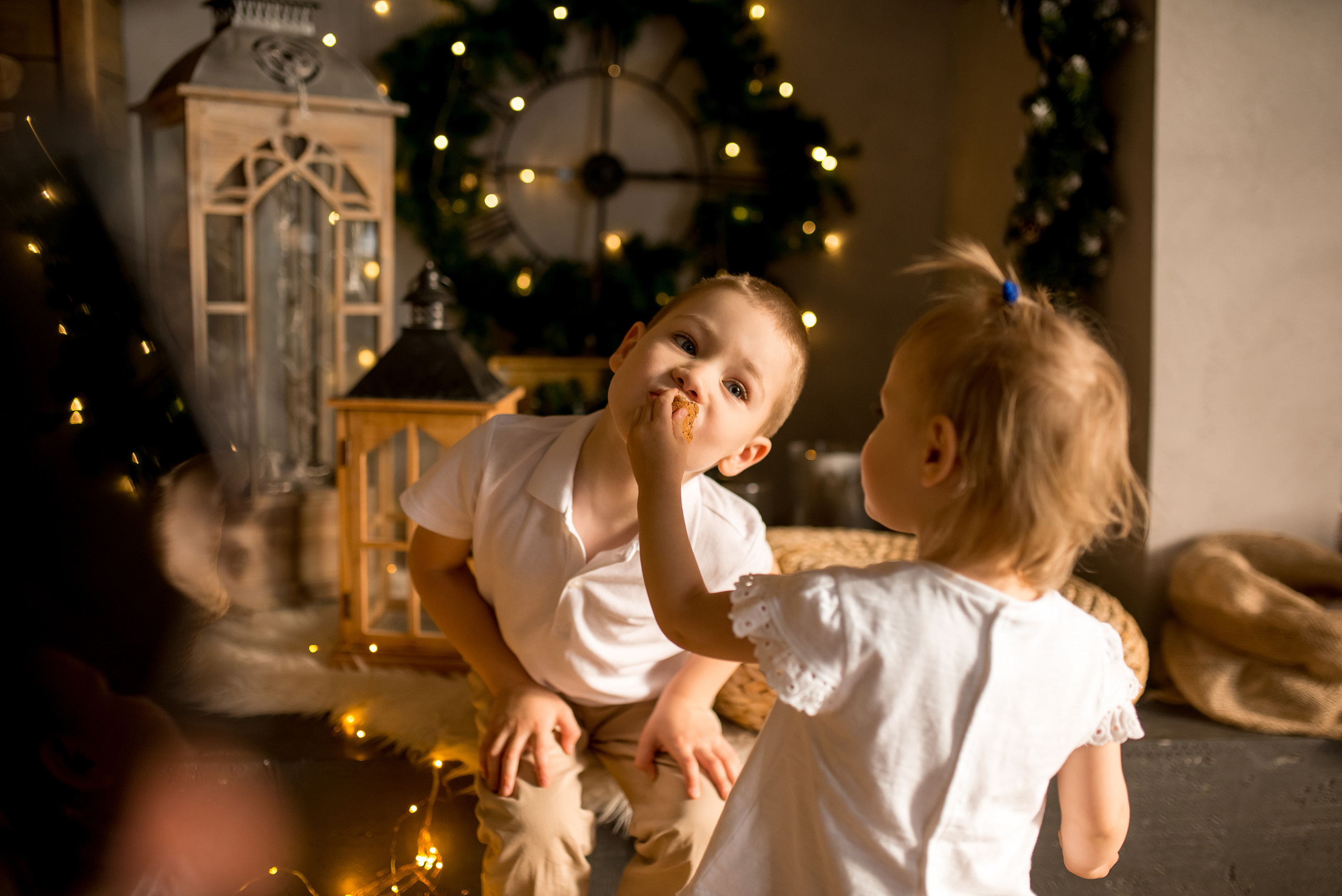 Новогодняя съемка для Ксении, Алексея, Лёни и Анечки. Детский и семейный фотограф в Москве Ульяна Федорова