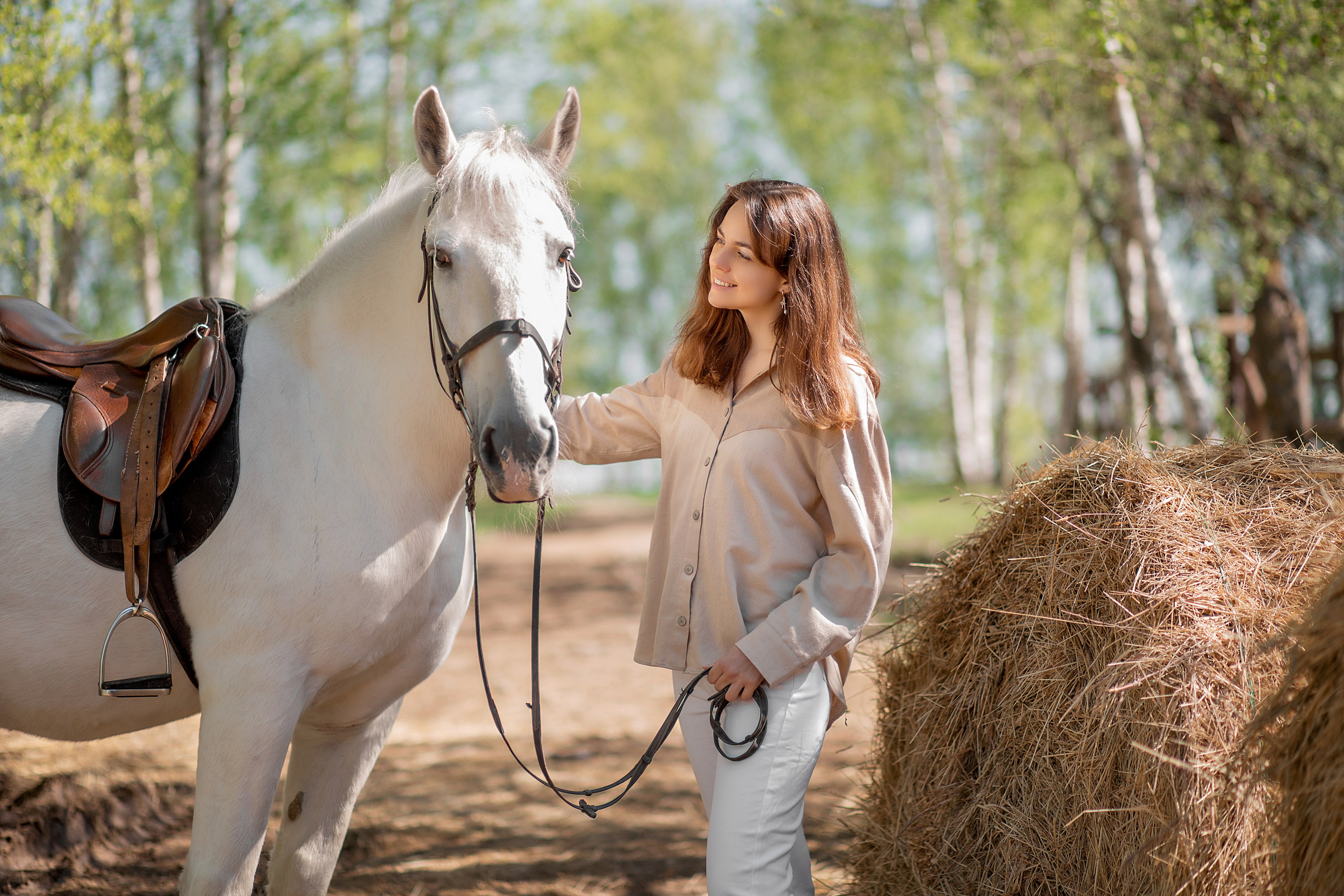 Фотосессия Марии с Воробьем. Фотосессия с лошадьми в Нижнем Новгороде