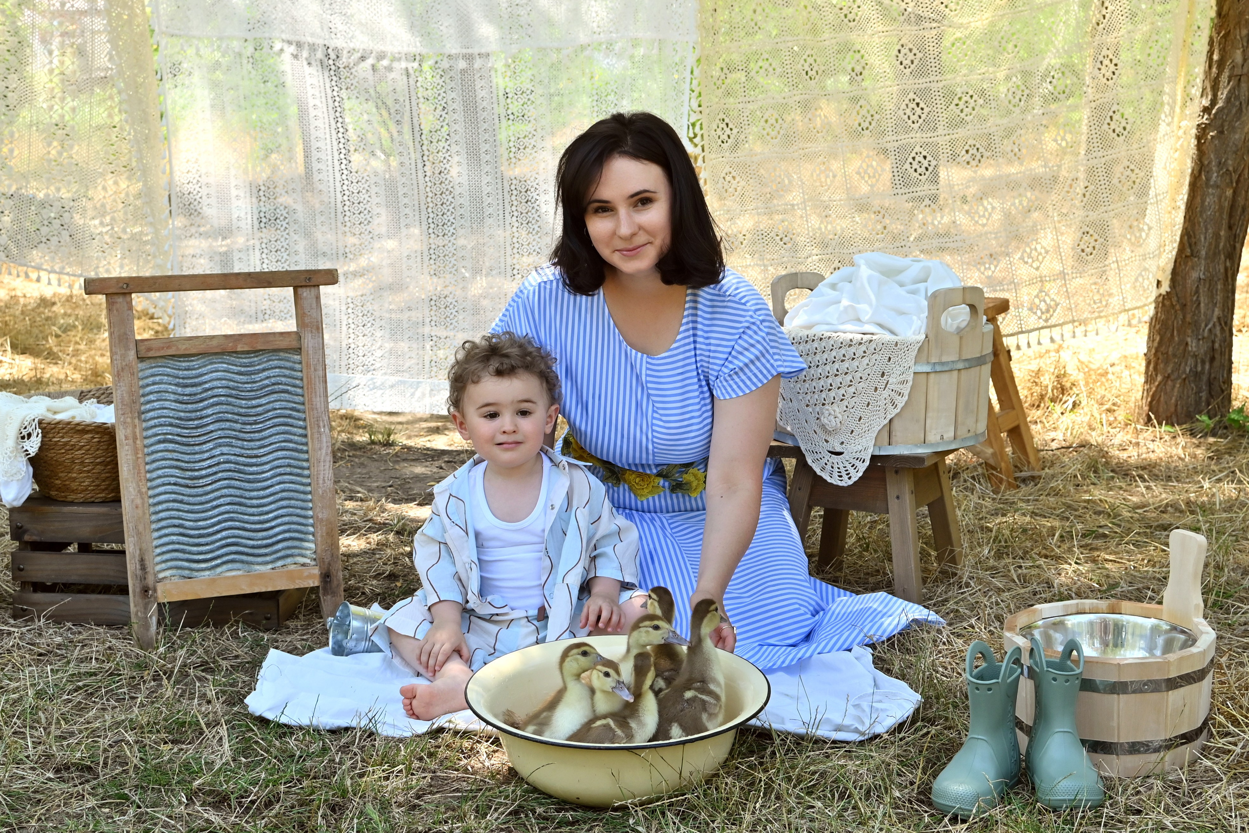 Стирка&Пикник. Детская фотостудия «Ягоза»