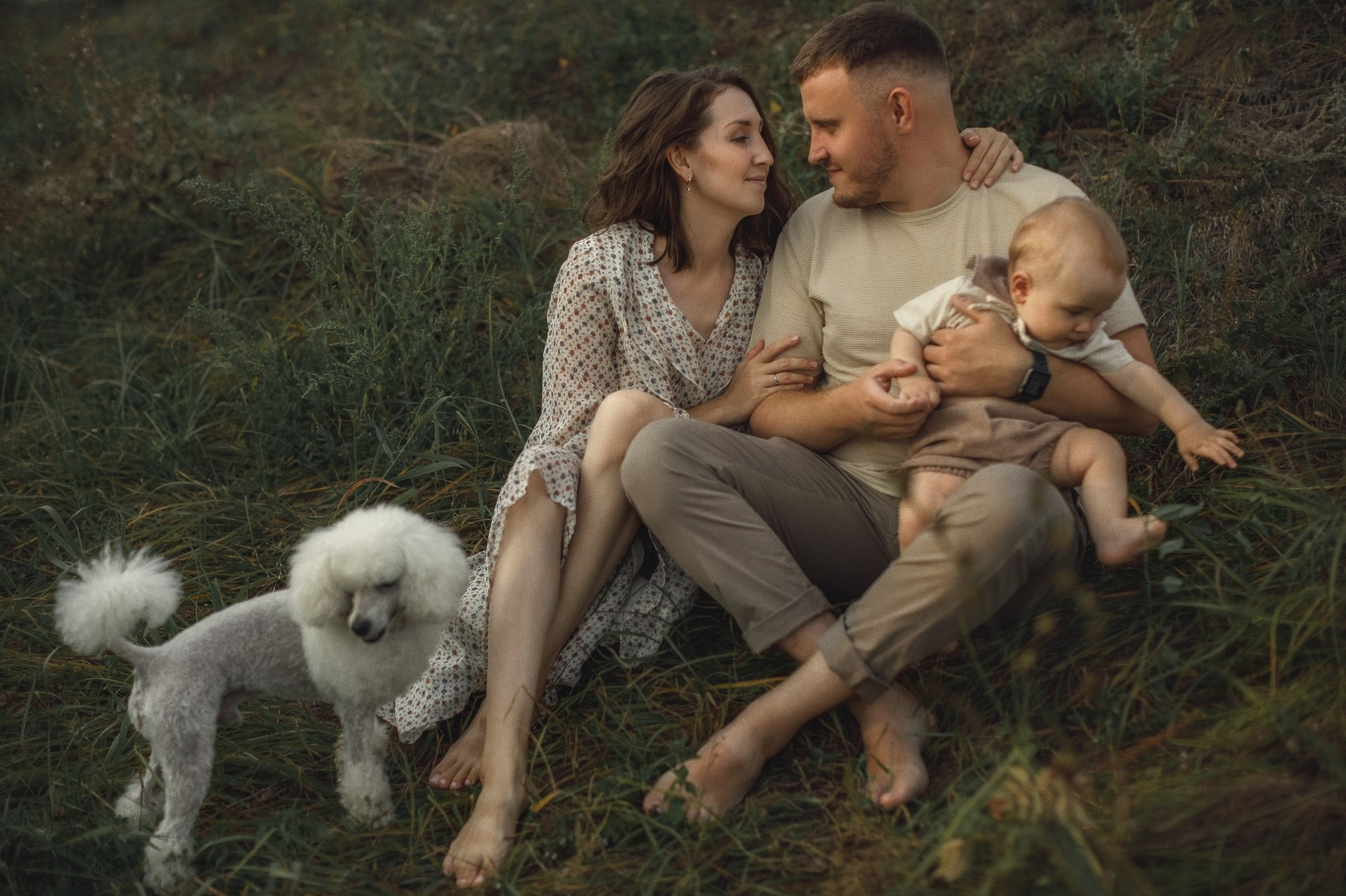 Счастливая семья на фотосессии в Тамбове