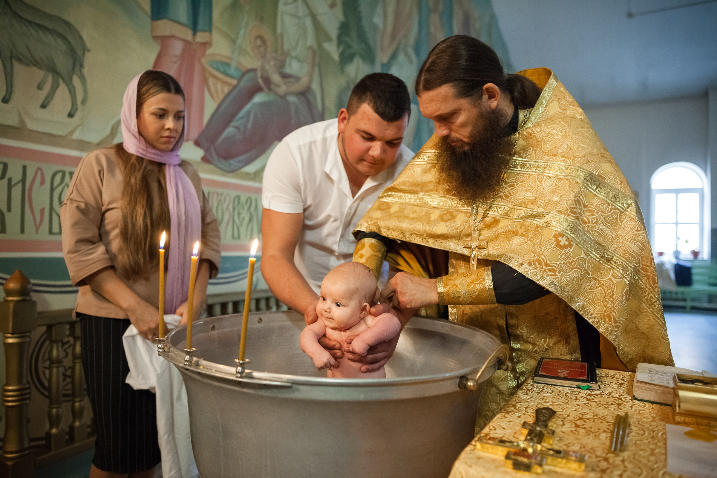Таинство крещения Таисии. Фотограф на крещение и венчание в Самаре и Тольятти Елена Арди