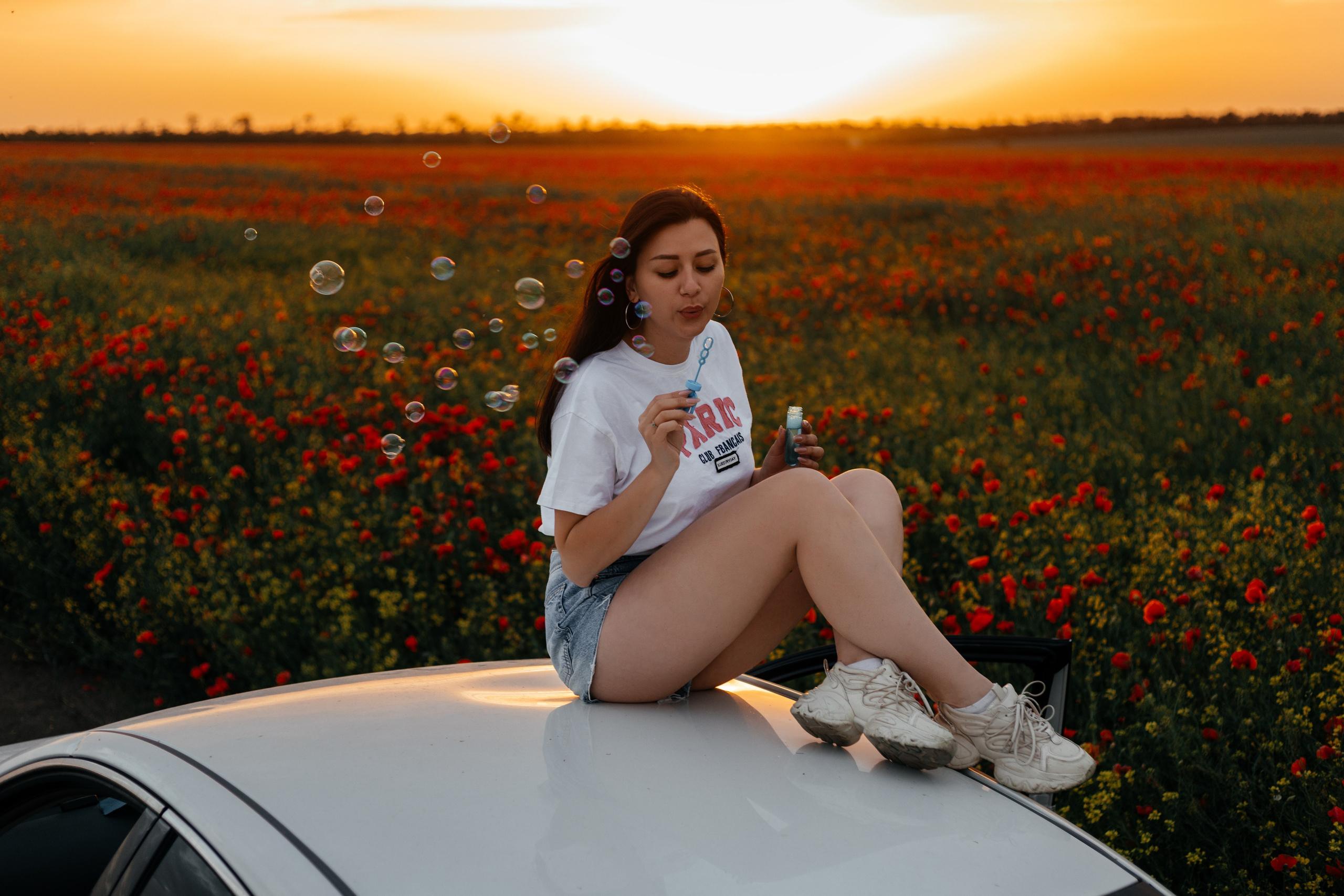 Фотосессия в маковом поле Новопокровская. Свадебный и семейный фотограф в Краснодарском крае Мария Данилкина