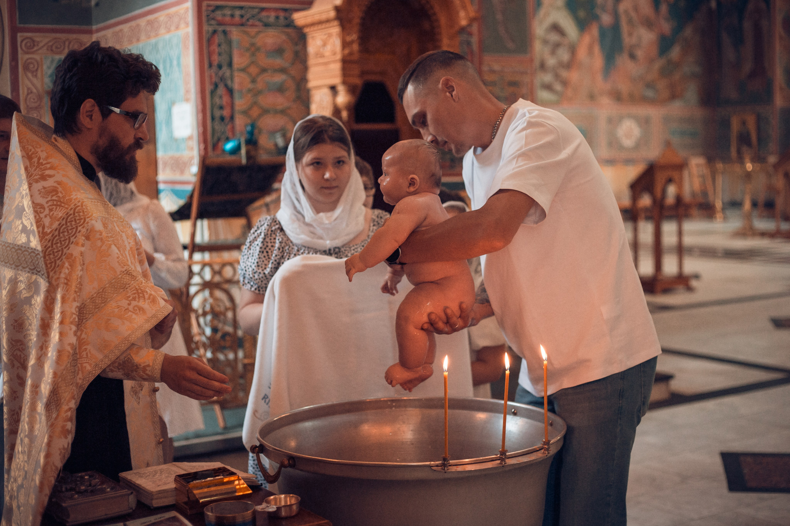 Крещение Дмитрия в Свято-Троицком кафедральном соборе Калуги