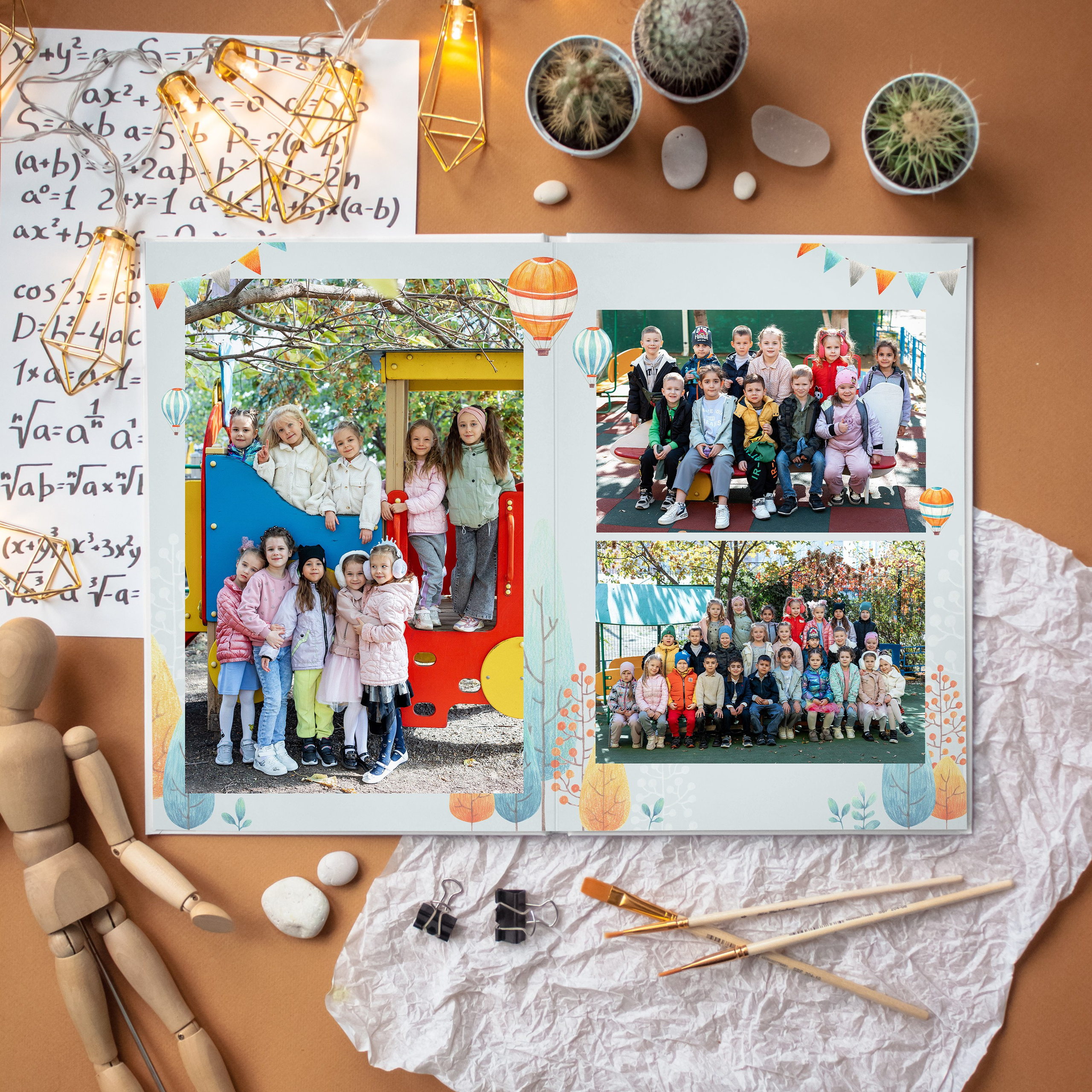 Детские садики (4 разворота) ДОМИКИ. ФОТОГРАФ ВЫПУСКНЫХ АЛЬБОМОВ в Краснодаре Ворчик Татьяна