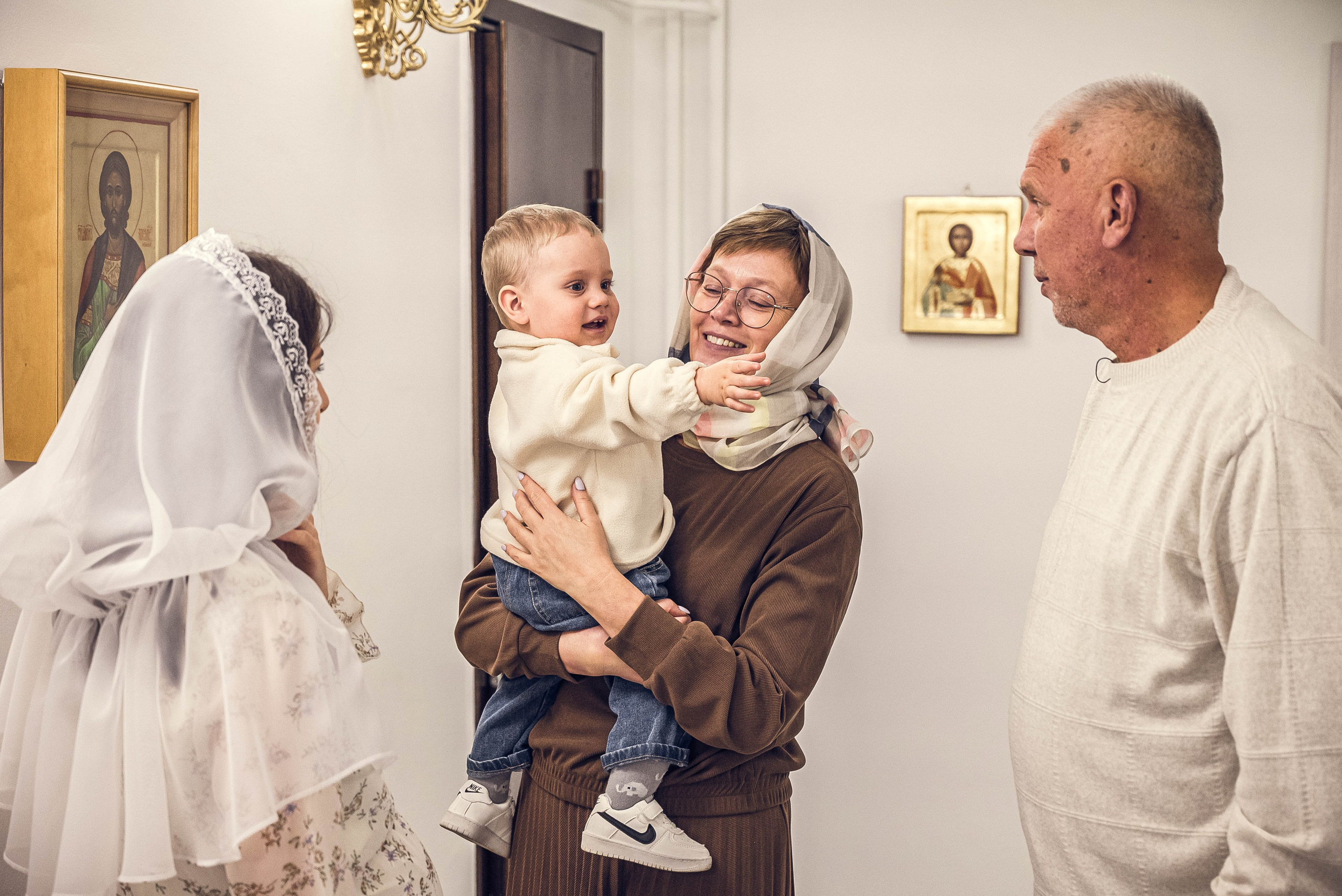 Крещение Мирона. Семейный и детский фотограф Москва