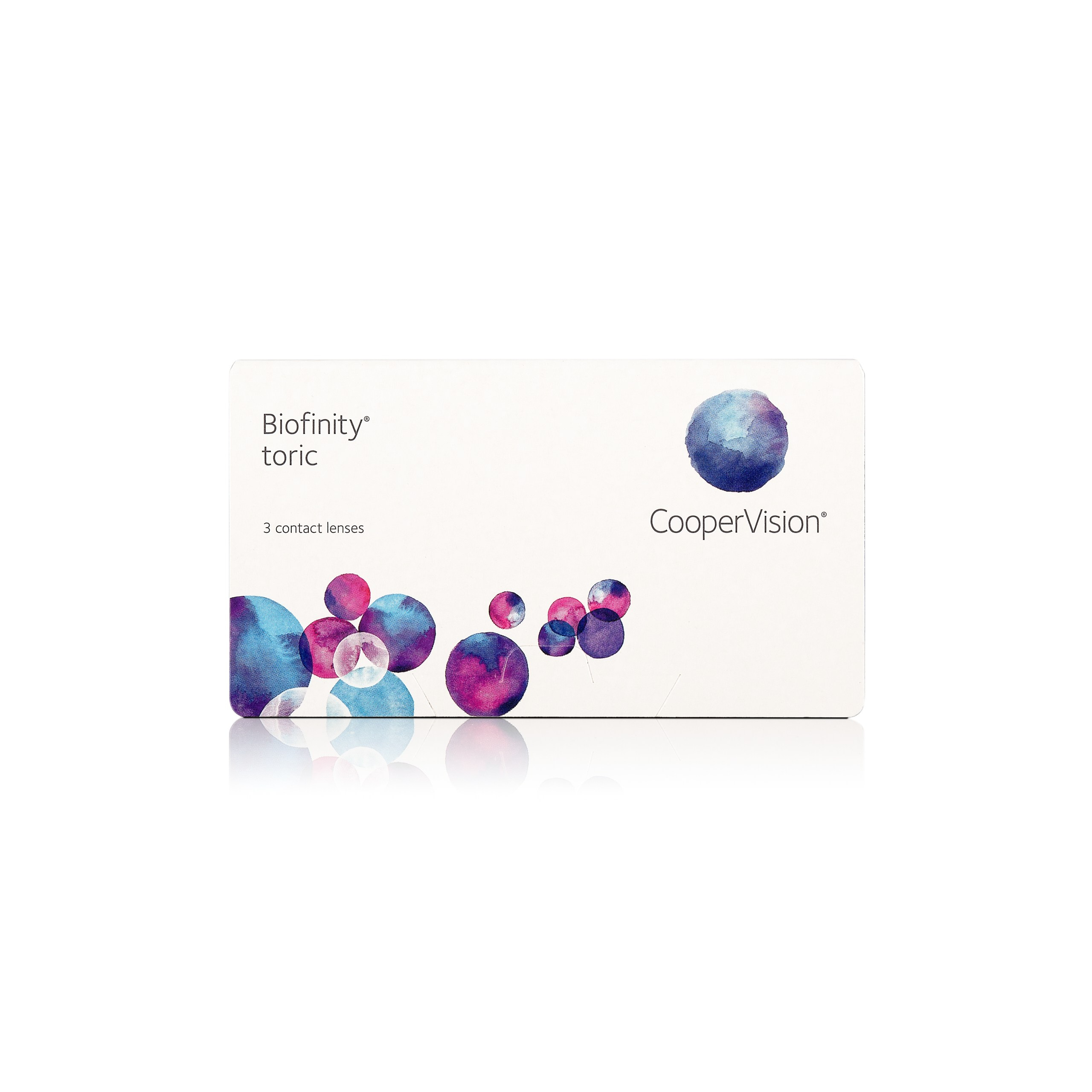 Фотосъёмка упаковки линз CooperVision Biofinity Multifocal — предметная съёмка продукции на белом фоне