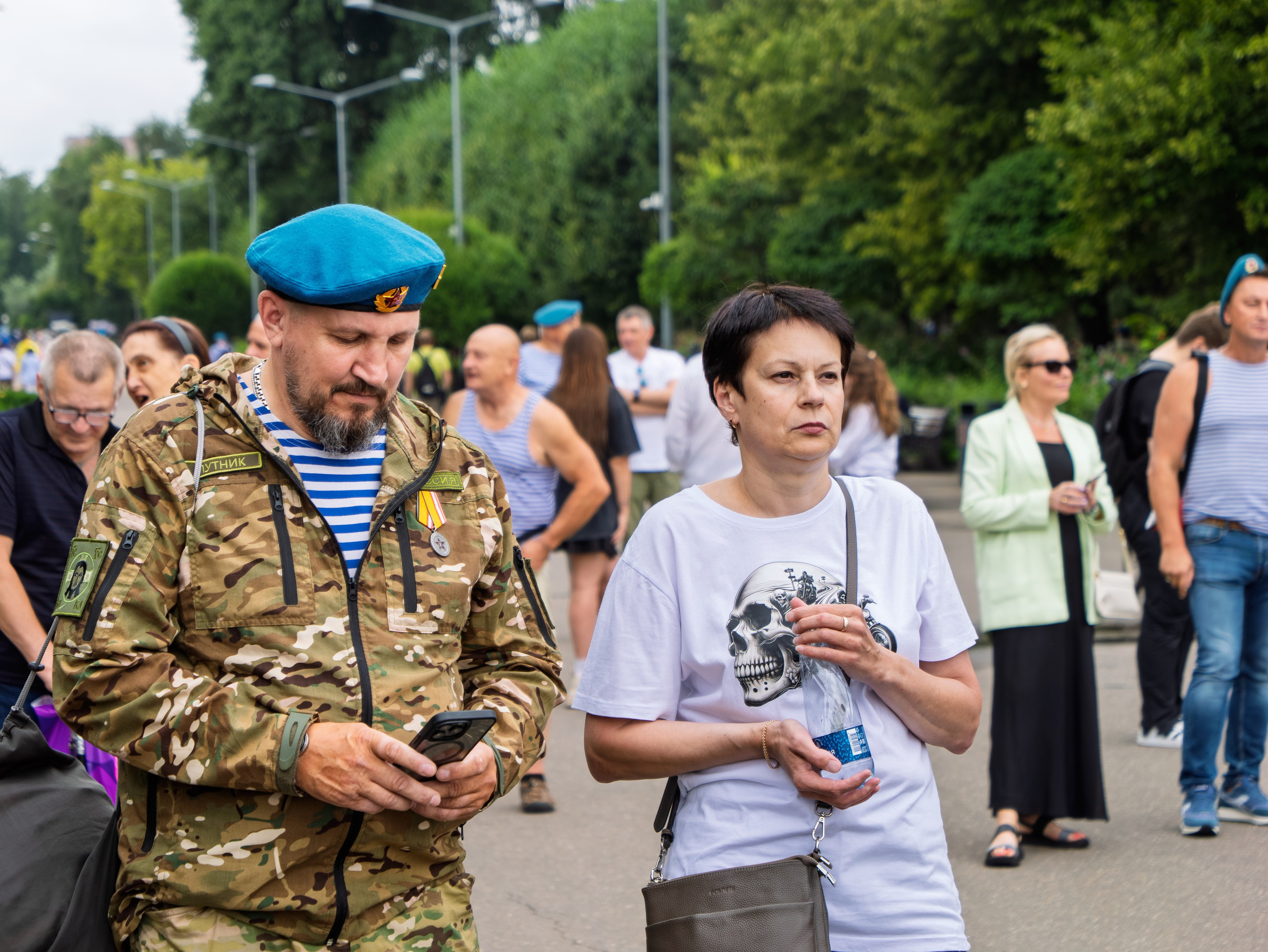 Празднование 95-летия ВДВ в парке горького 2 августа 2025 гола. Фотограф Никифоров-Гордеев Сергей. Москва и МО