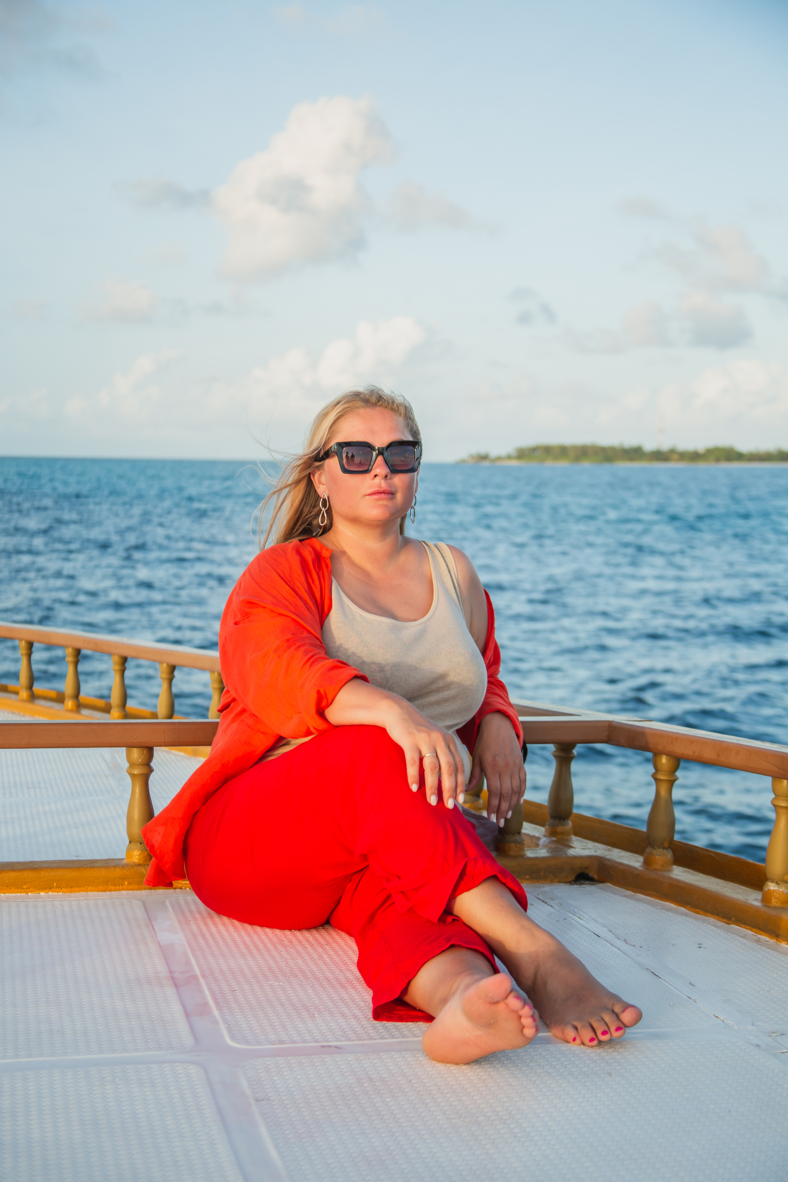 Portrait. Photographer in Maldives