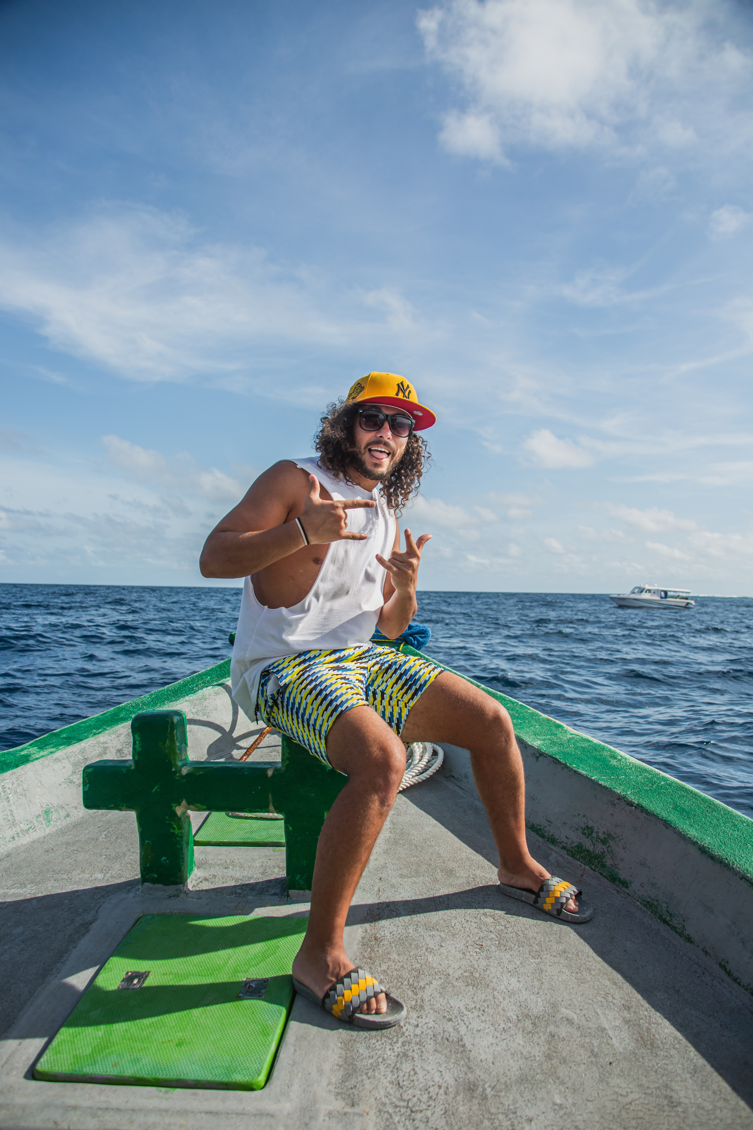 Portrait. Photographer in Maldives