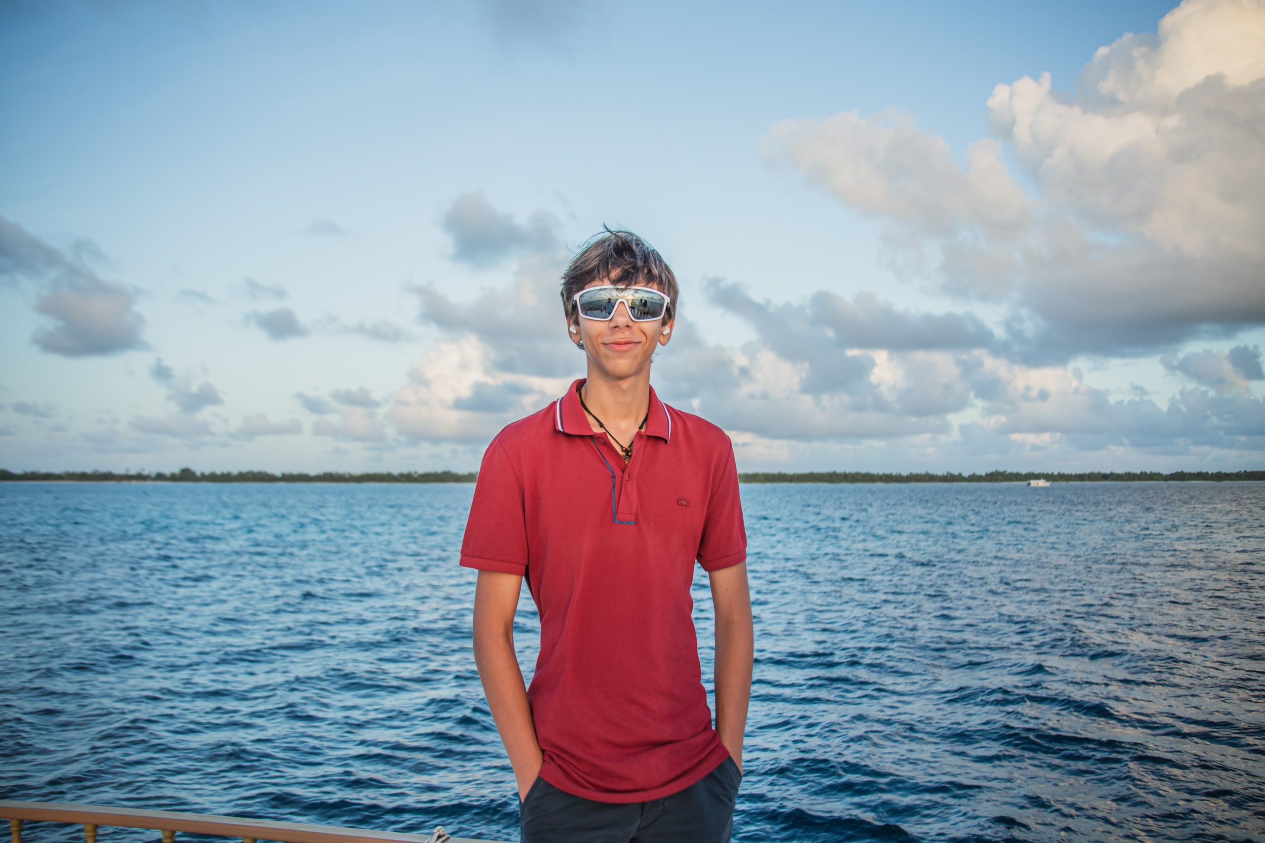 Portrait. Photographer in Maldives