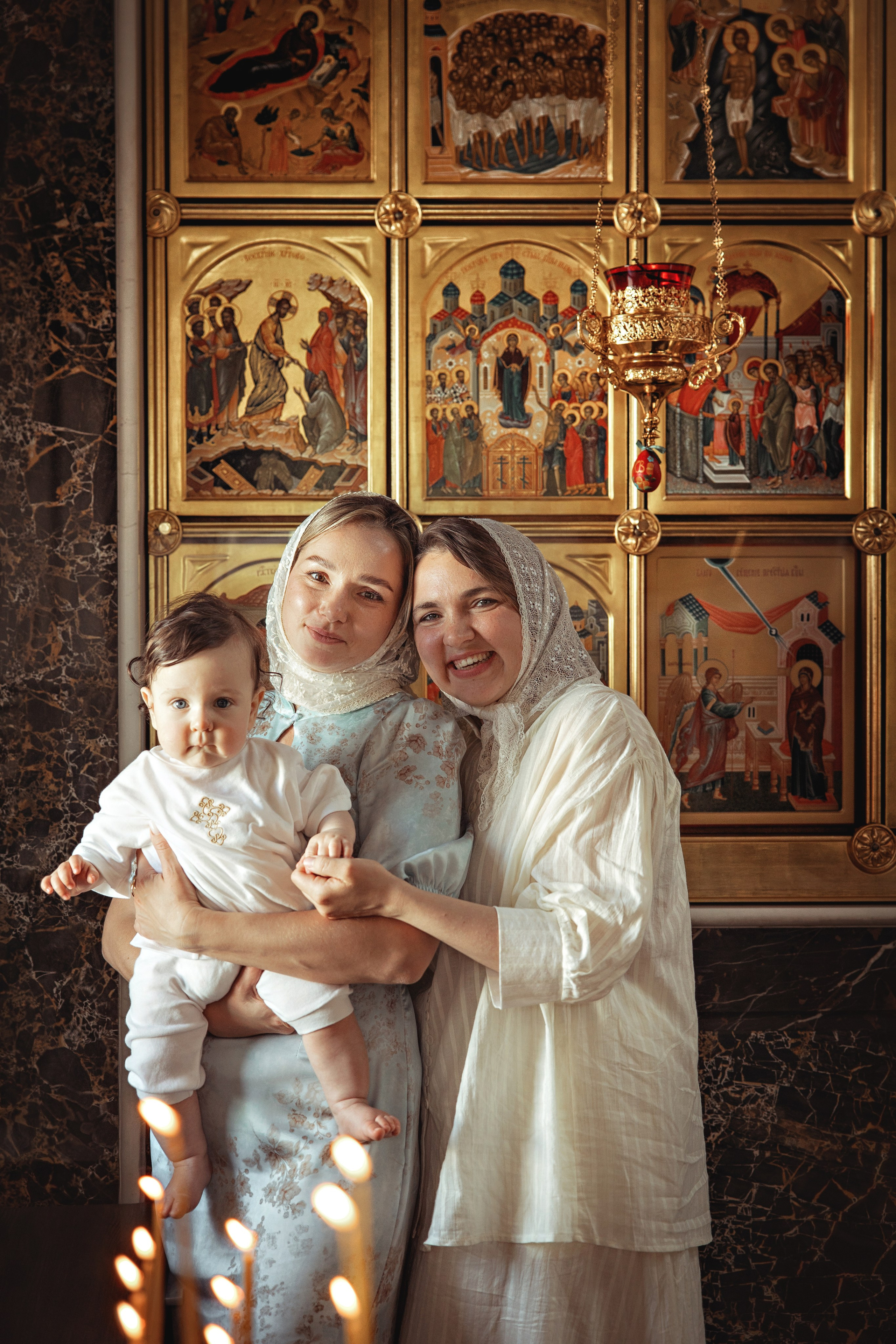 Таинство Крещения Рамиля. Храм иконы Божией Матери Всецарица ст. Пластуновская. Фотограф на Крещение и Венчание Краснодарский край — Гранкина Юлия