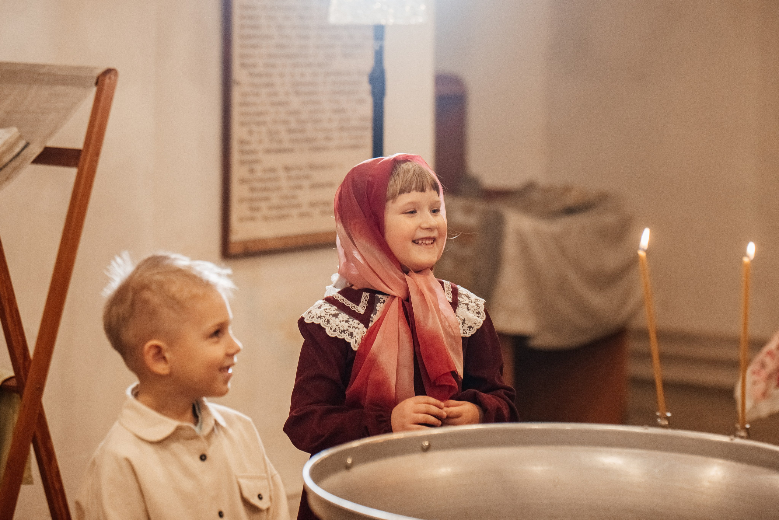 Крещение Михаила //// Храм преподобного Сергия Радонежского. Семейный и детский фотограф в Туле
