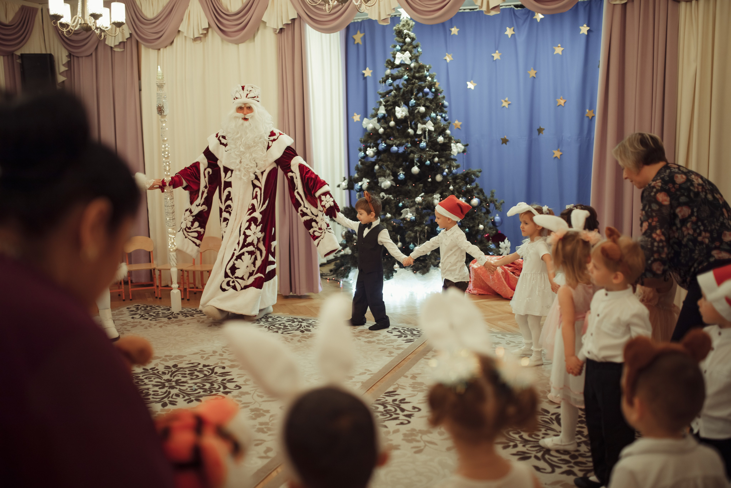 Новогодний утренник в детском саду. Семейный и детский фотограф в Москве Дорогова Екатерина