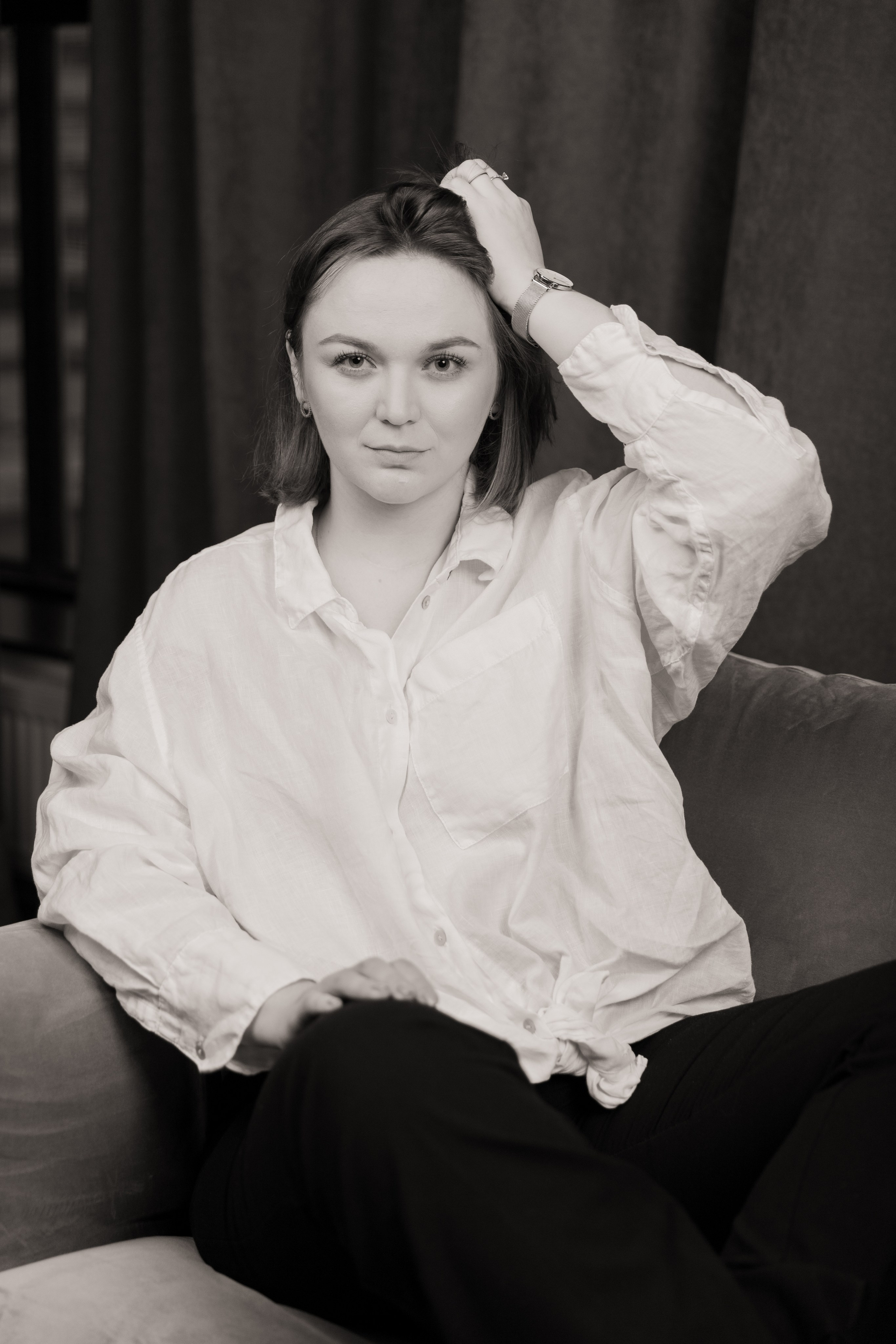 Женский портрет в студии. Портретный фотограф в Москве Анна Бобрик