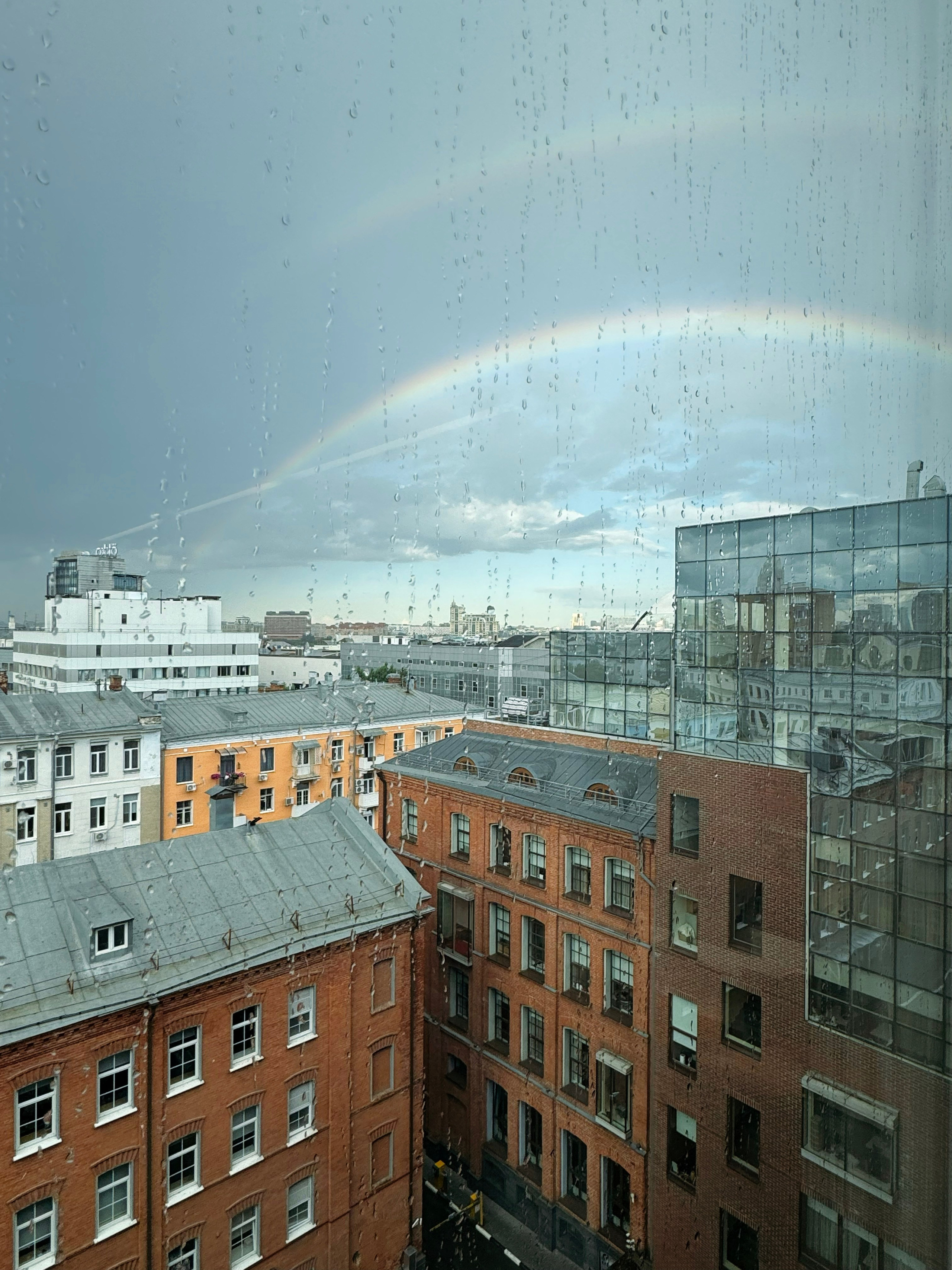 Двойная радуга в Москве