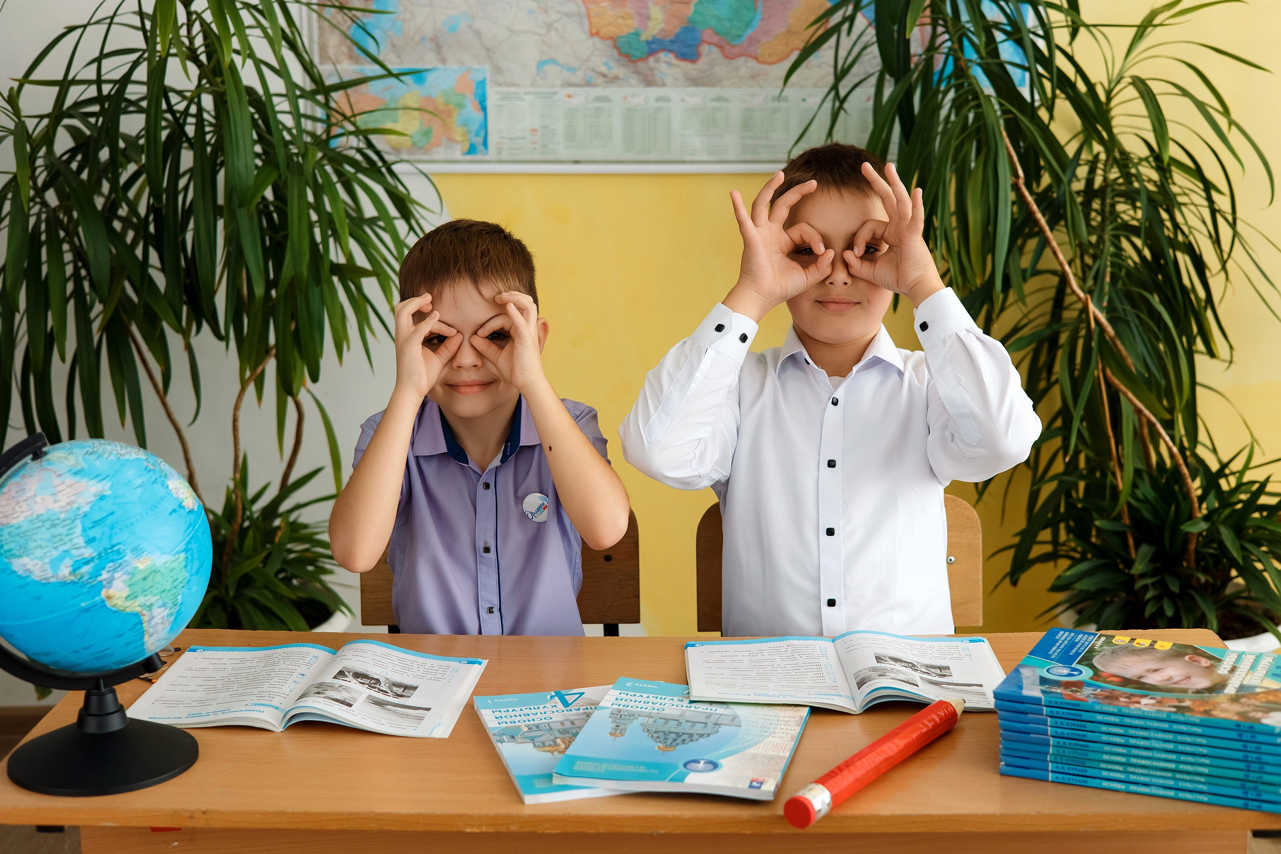 4 класс с. Барабаш. Фотограф Любовь Корниенко, Примоский край